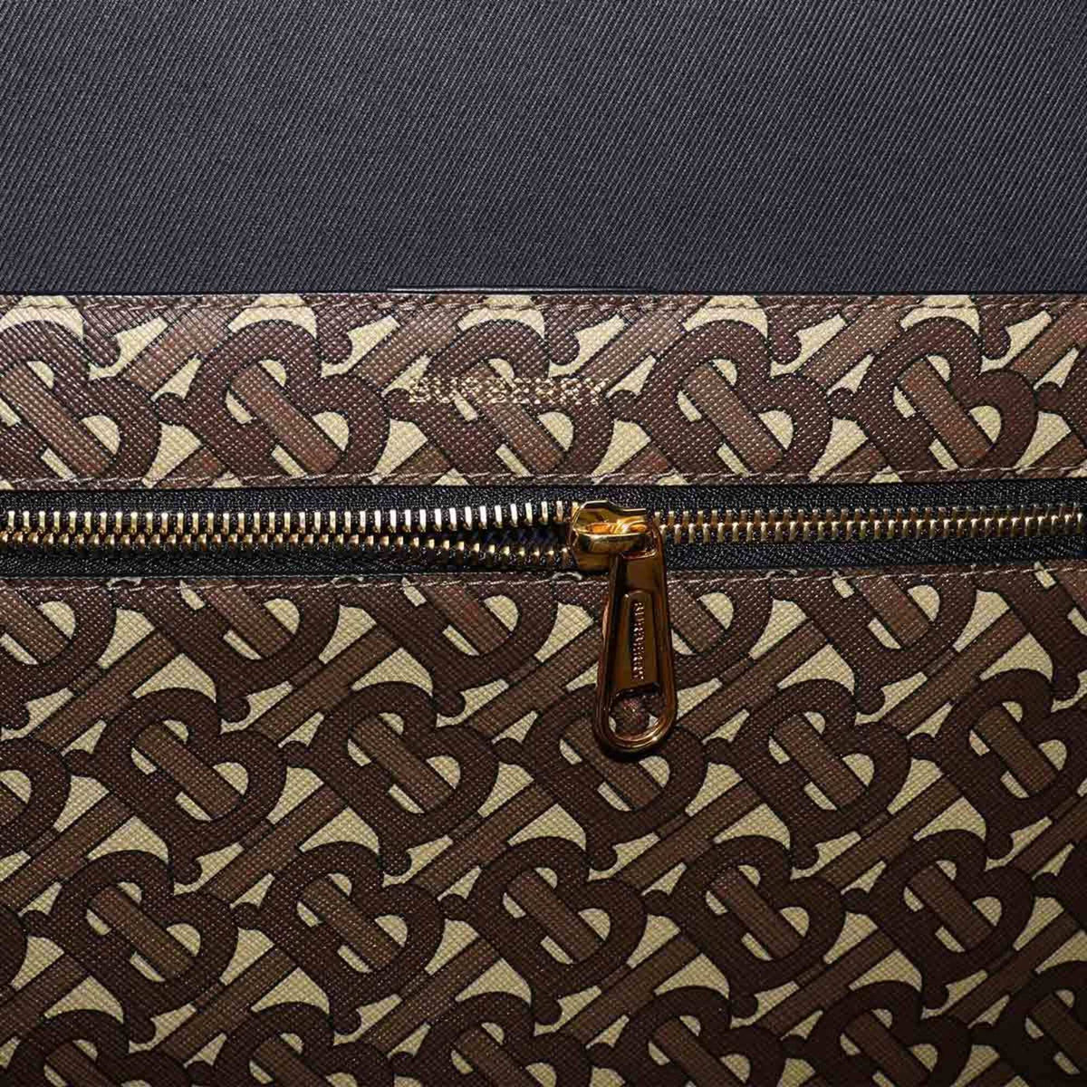 Burberry Brown Pvc Leather Tote Bag (Pre-Owned)