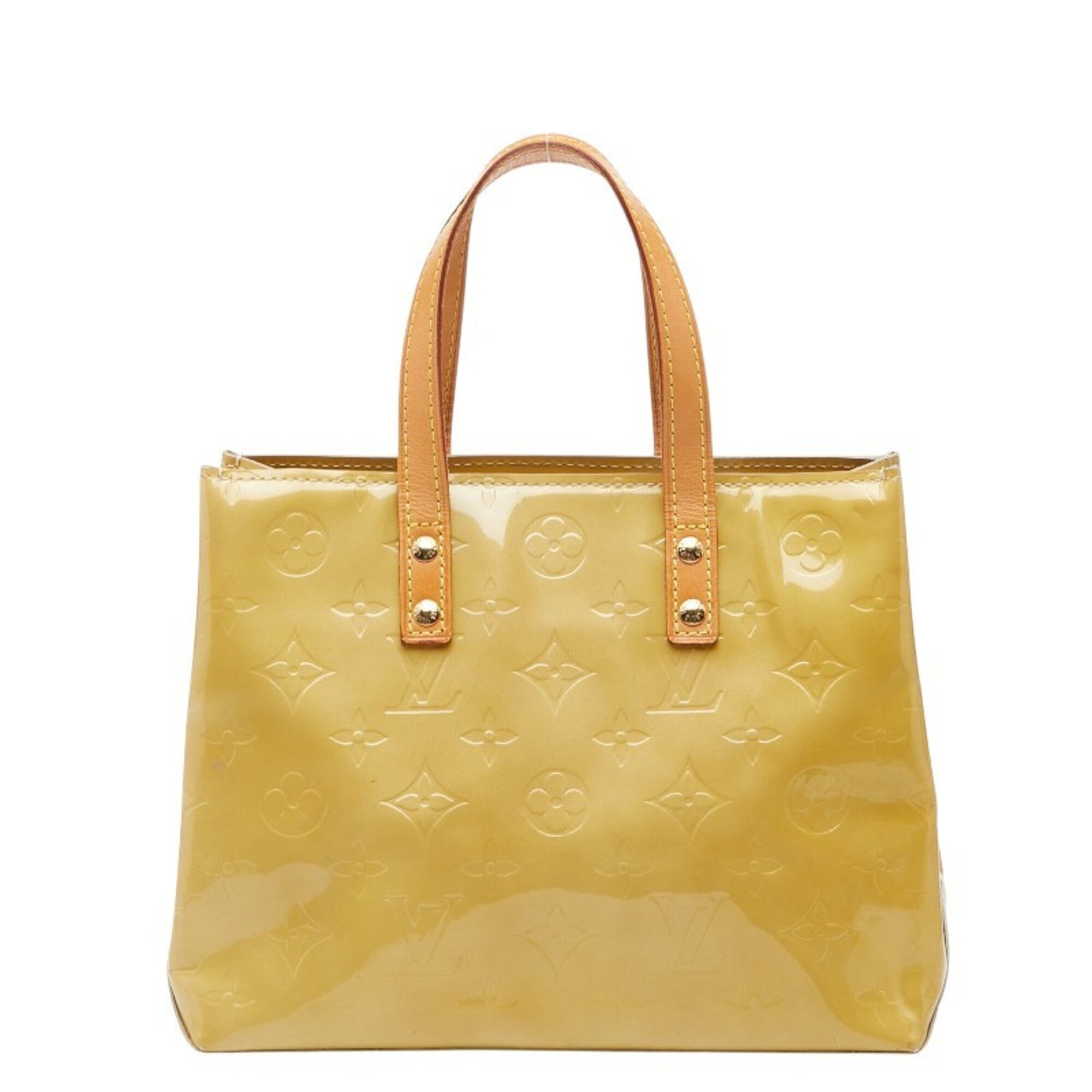 Louis Vuitton Beige Patent Leather Handbag (Pre-Owned)
