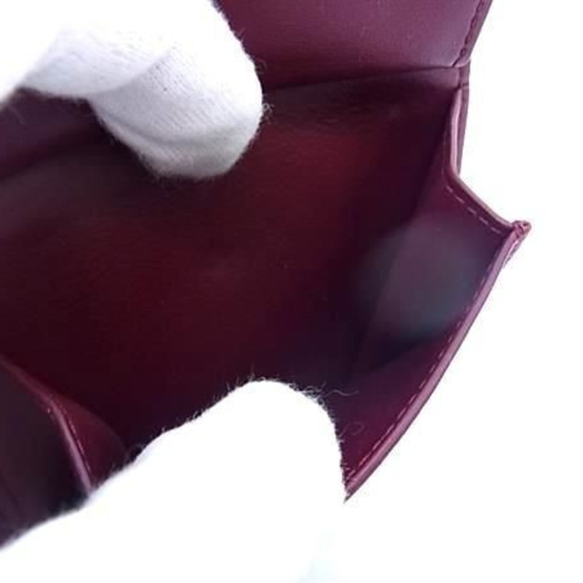 Bottega Veneta Bordeaux Leather Wallet (Bi-Fold) (Pre-Owned)