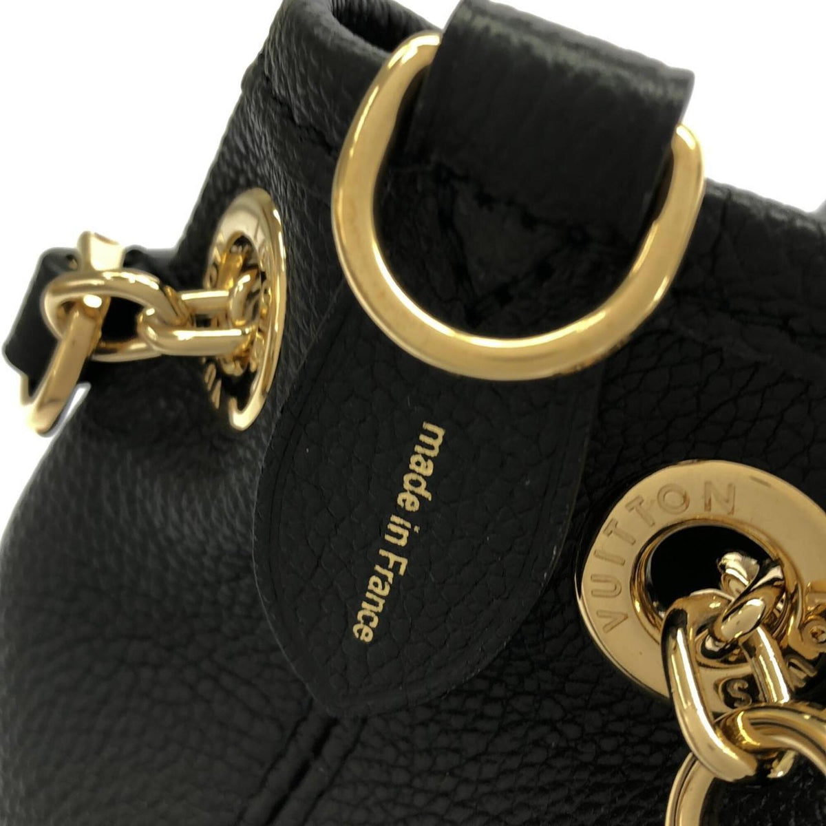 Louis Vuitton Black Leather Handbag (Pre-Owned)