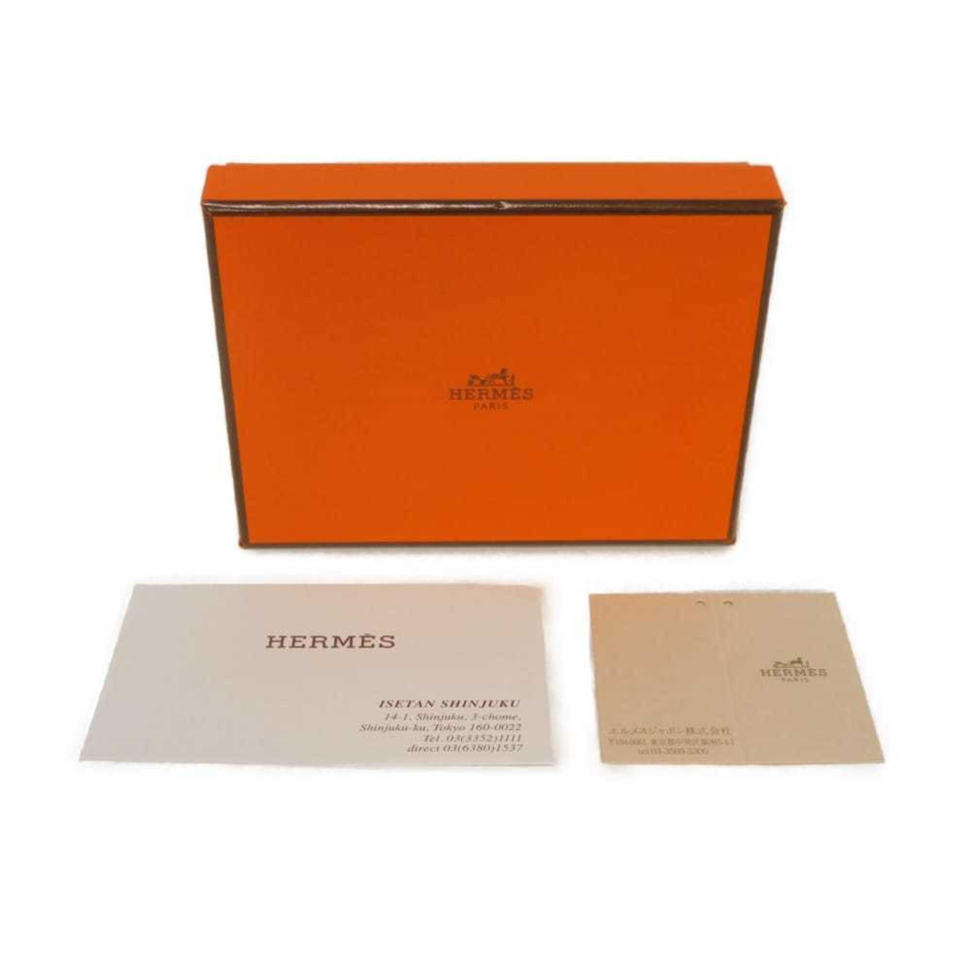 Hermes Yellow Evercalf Leather Coin Purse/Coin Case (Pre-Owned)
