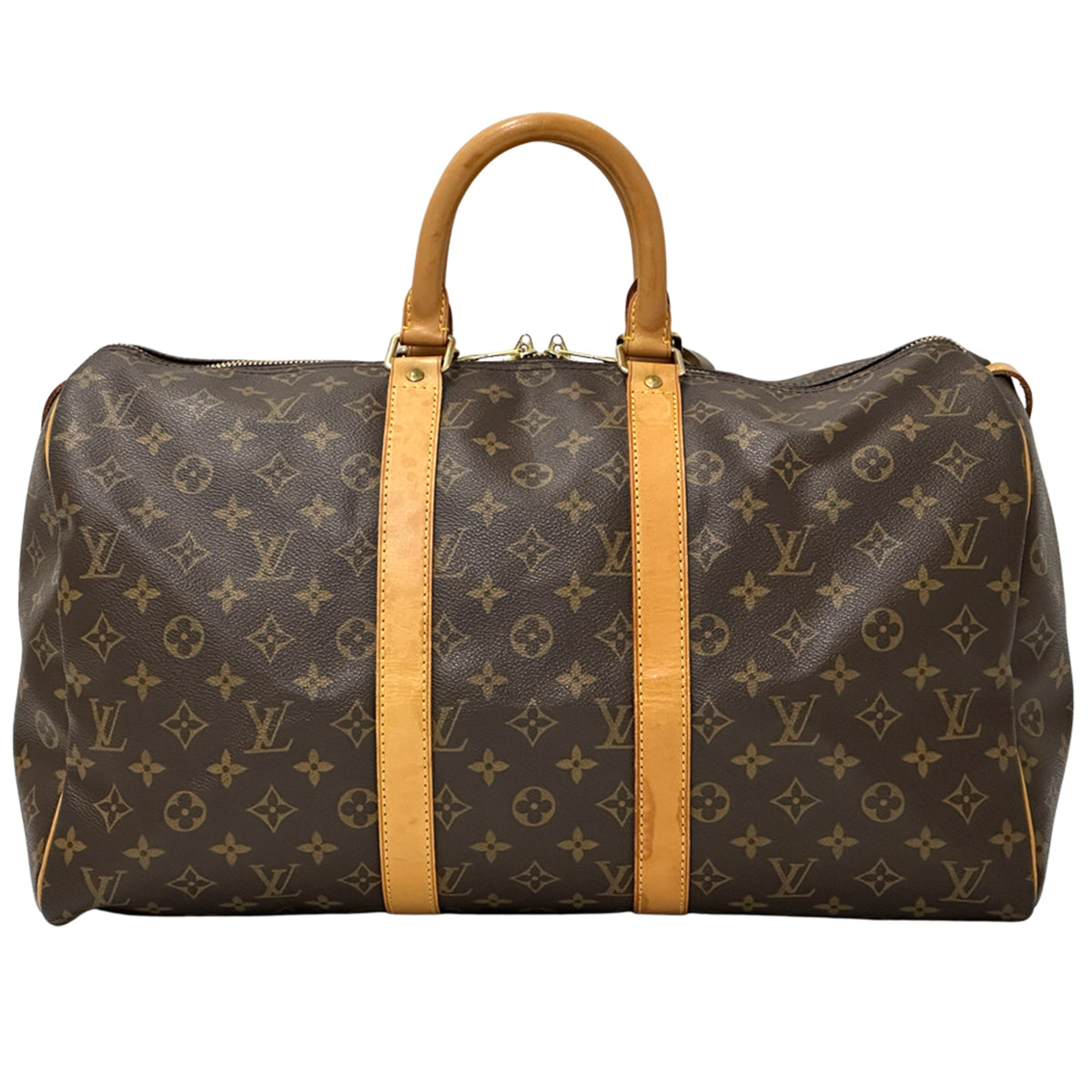 Louis Vuitton Brown Monogram Canvas Boston Bag (Pre-Owned)
