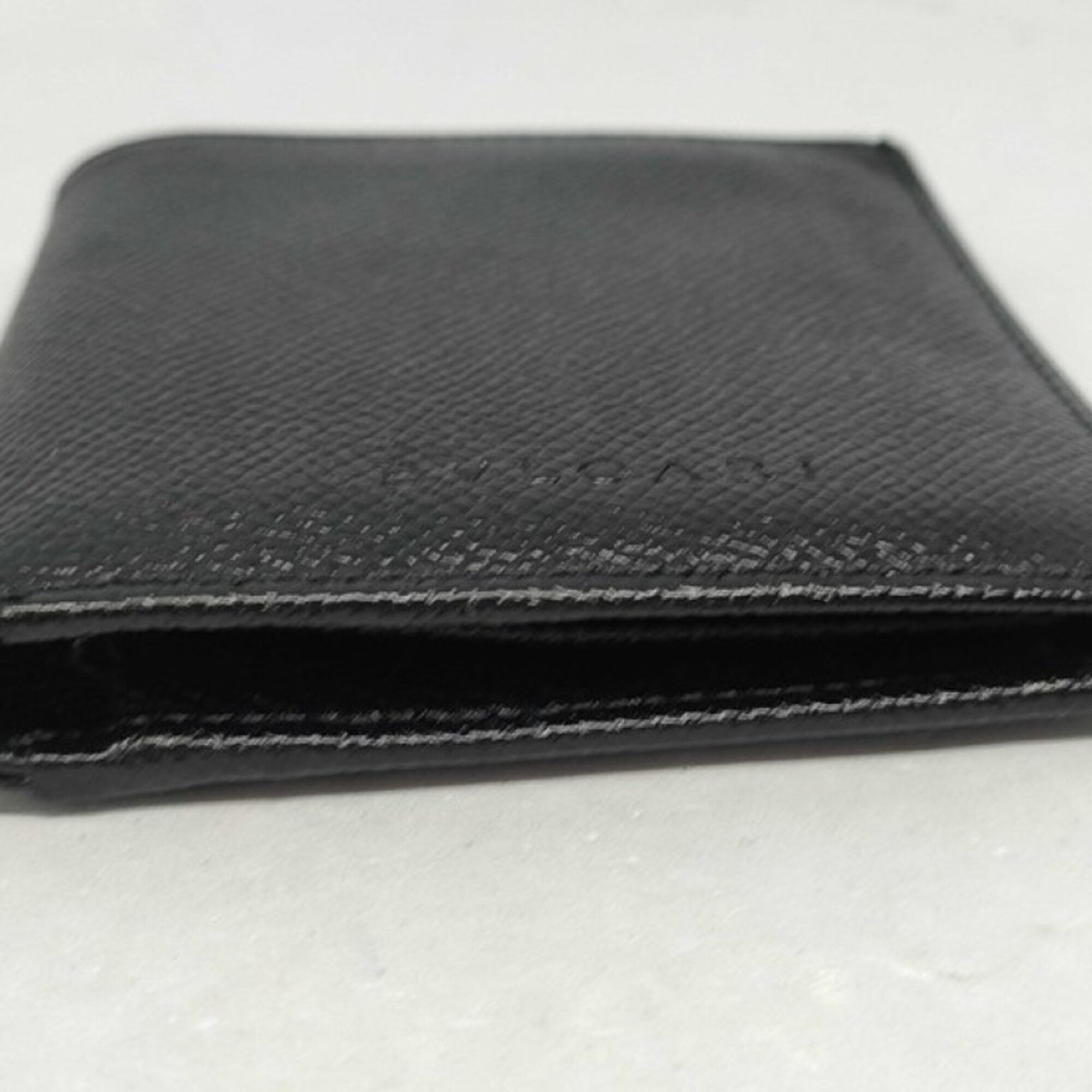 Bvlgari Black Leather Wallet (Bi-Fold) (Pre-Owned)