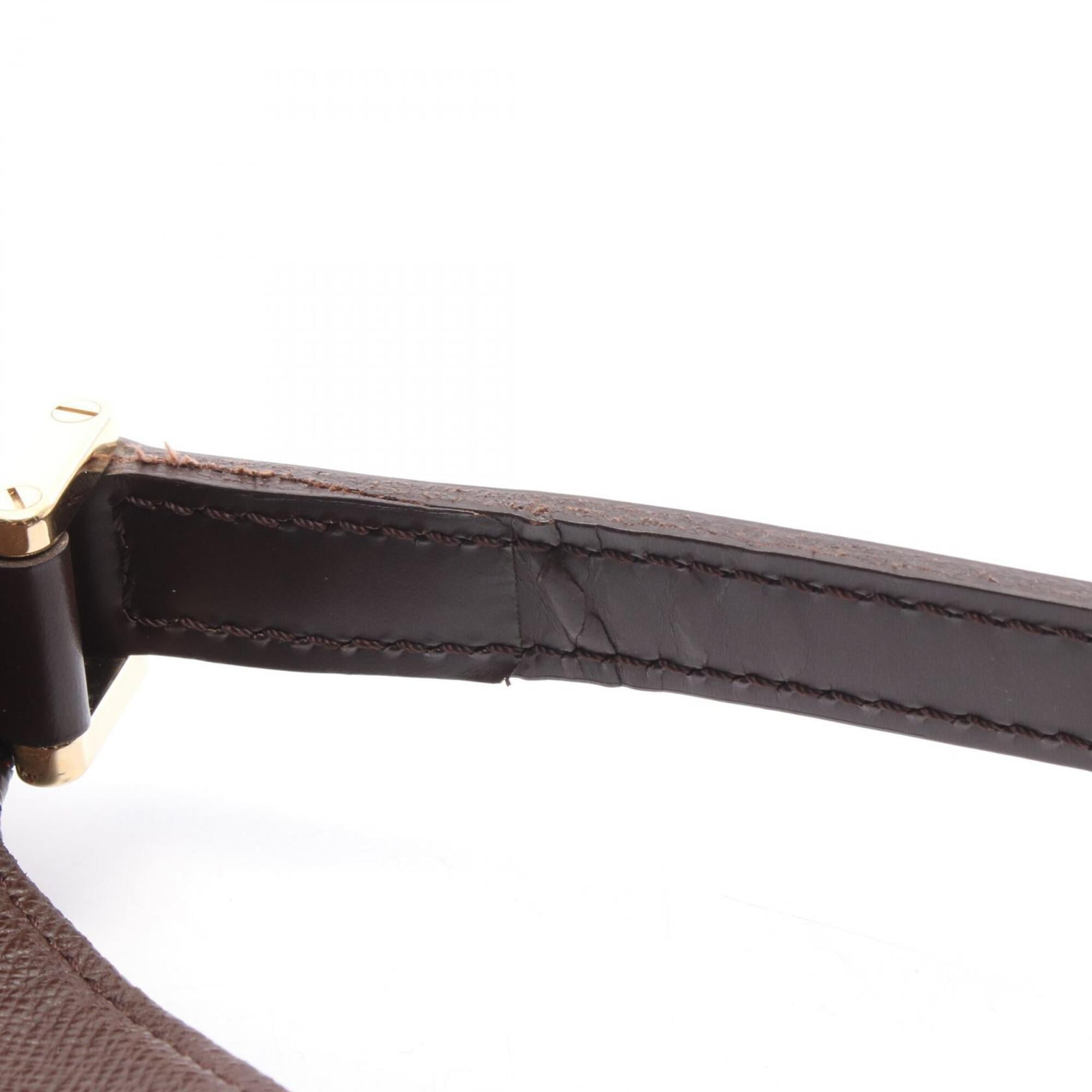 Louis Vuitton Brown Damier Canvas Coated Canvas Leather Handbag Shoulder Bag (Pre-Owned)