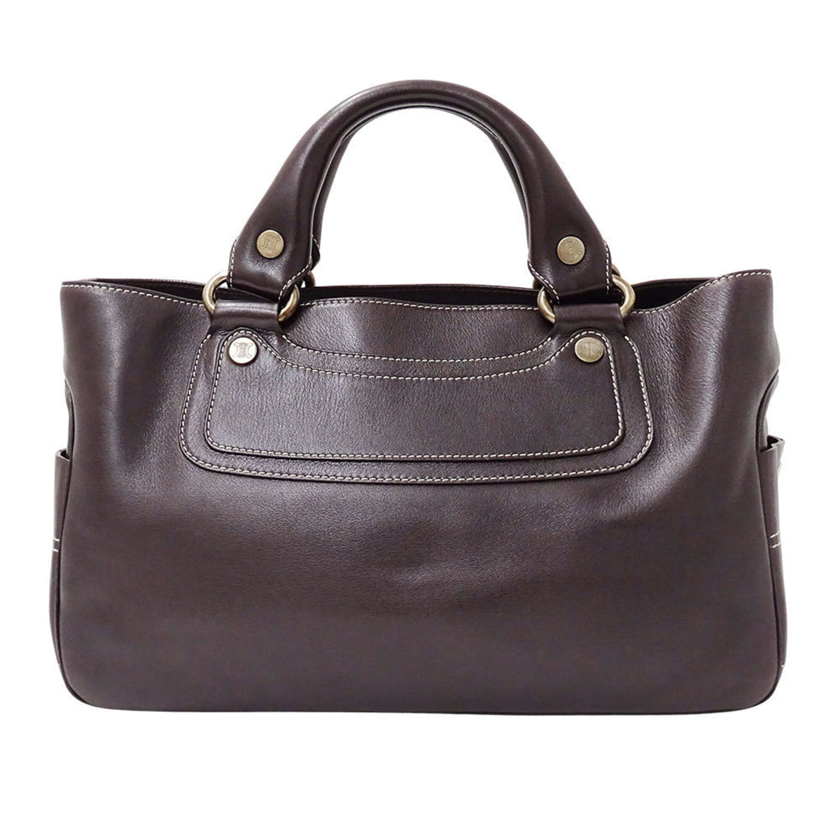 Celine Dark Brown Leather Handbag (Pre-Owned)