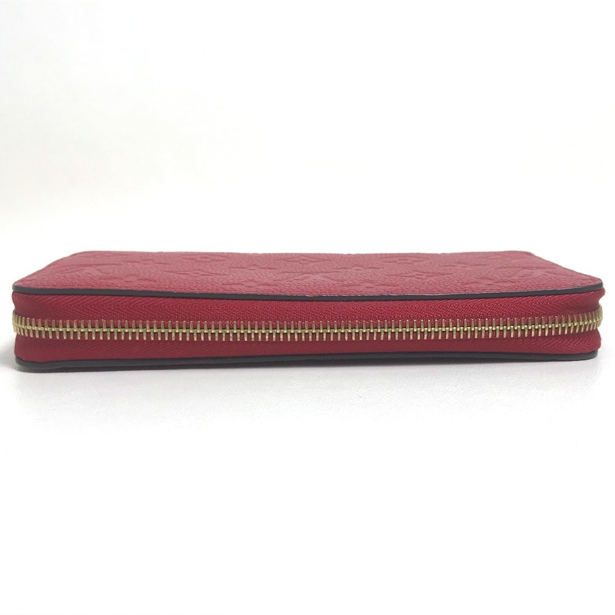 Louis Vuitton Monogram Empreinte Cherry Red Color Monogram Empreinte Long Wallet (Bi-Fold) (Pre-Owned)