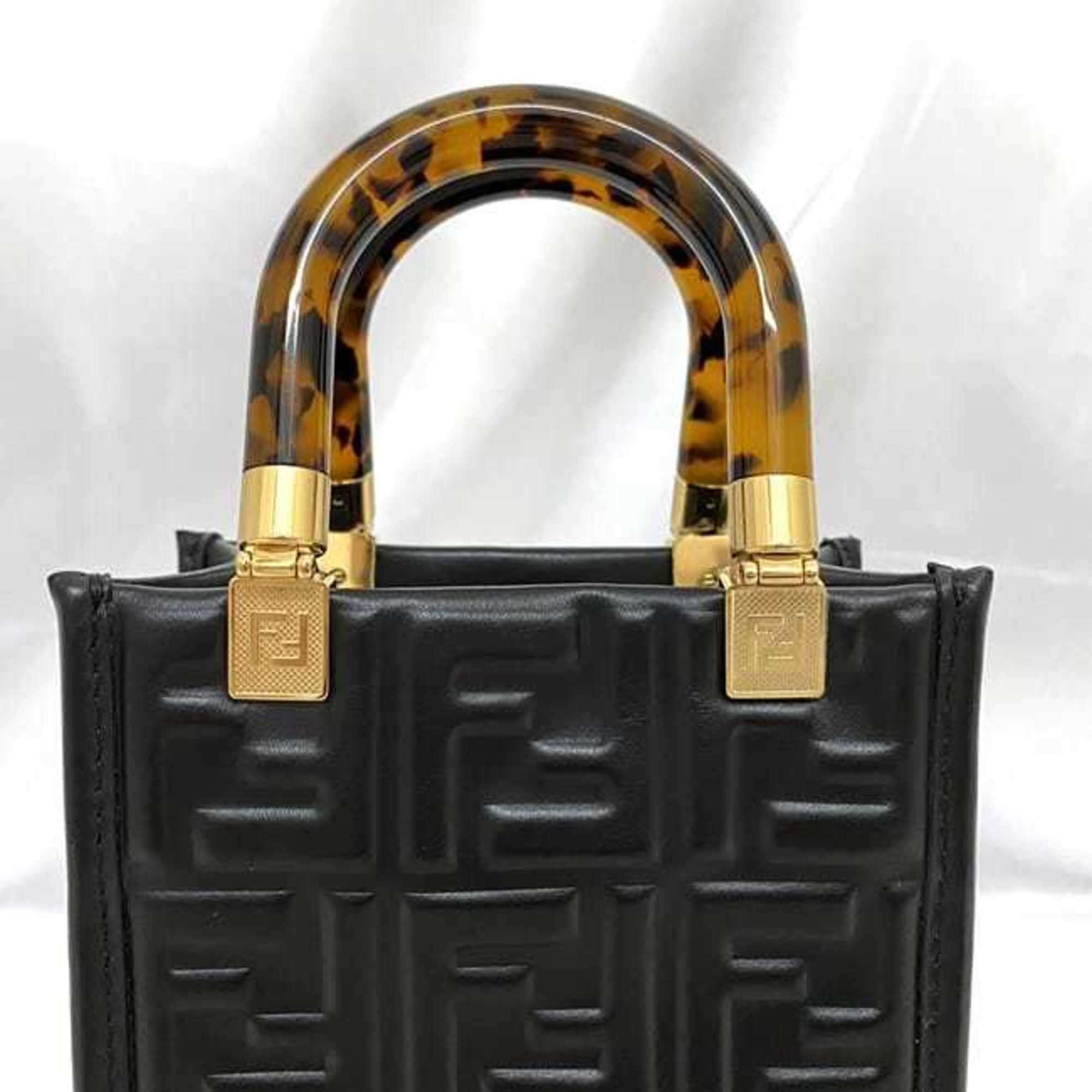 Fendi Black Leather Handbag (Pre-Owned)