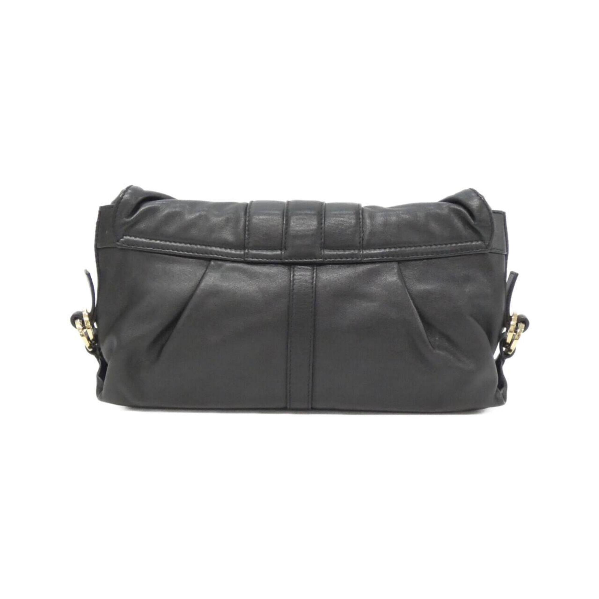 Bvlgari Black Leather Shoulder Bag (Pre-Owned)