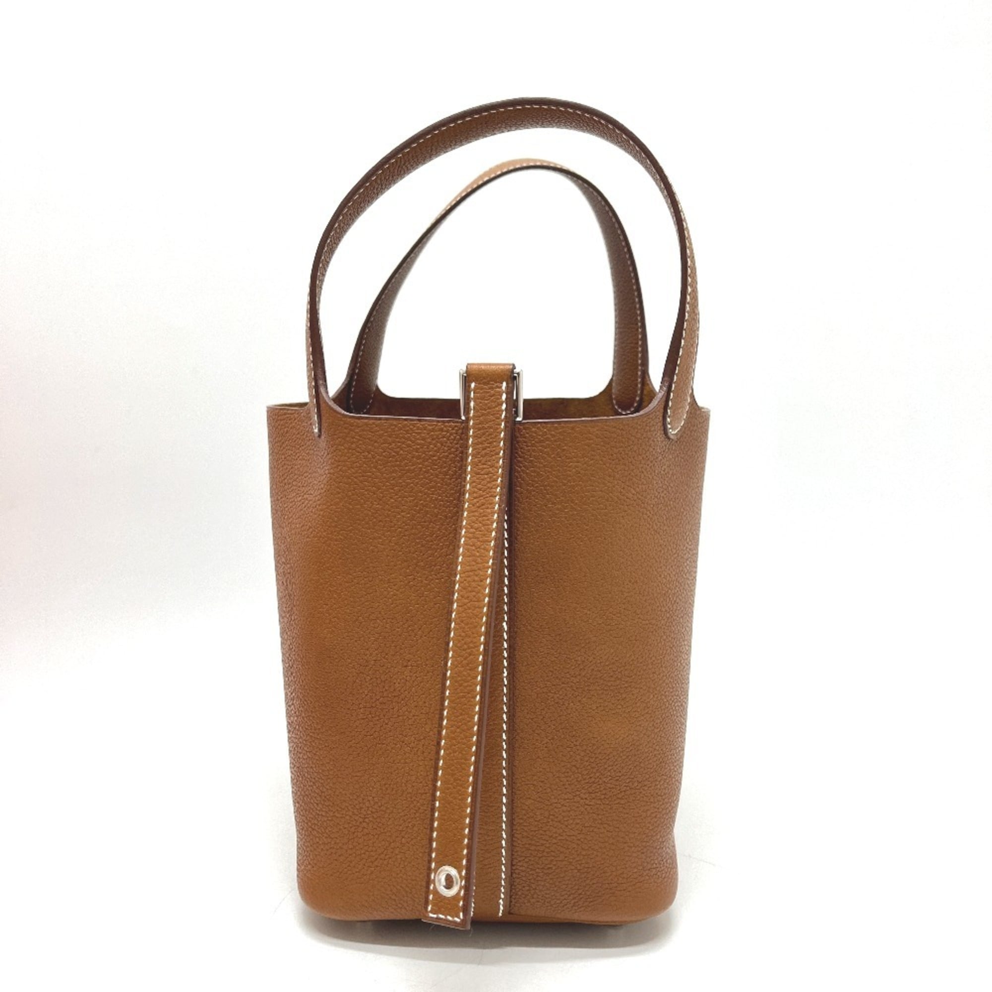 Hermes Fauve Barenia Leather Handbag (Pre-Owned)