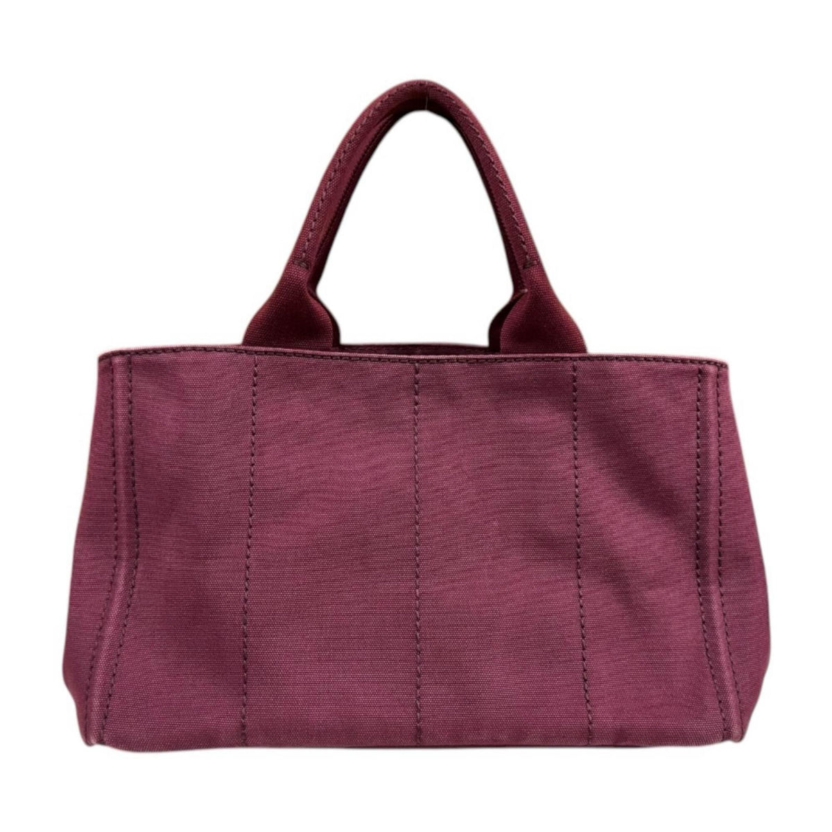Prada Canapa Red Color Canvas Shoulder Bag (Pre-Owned)