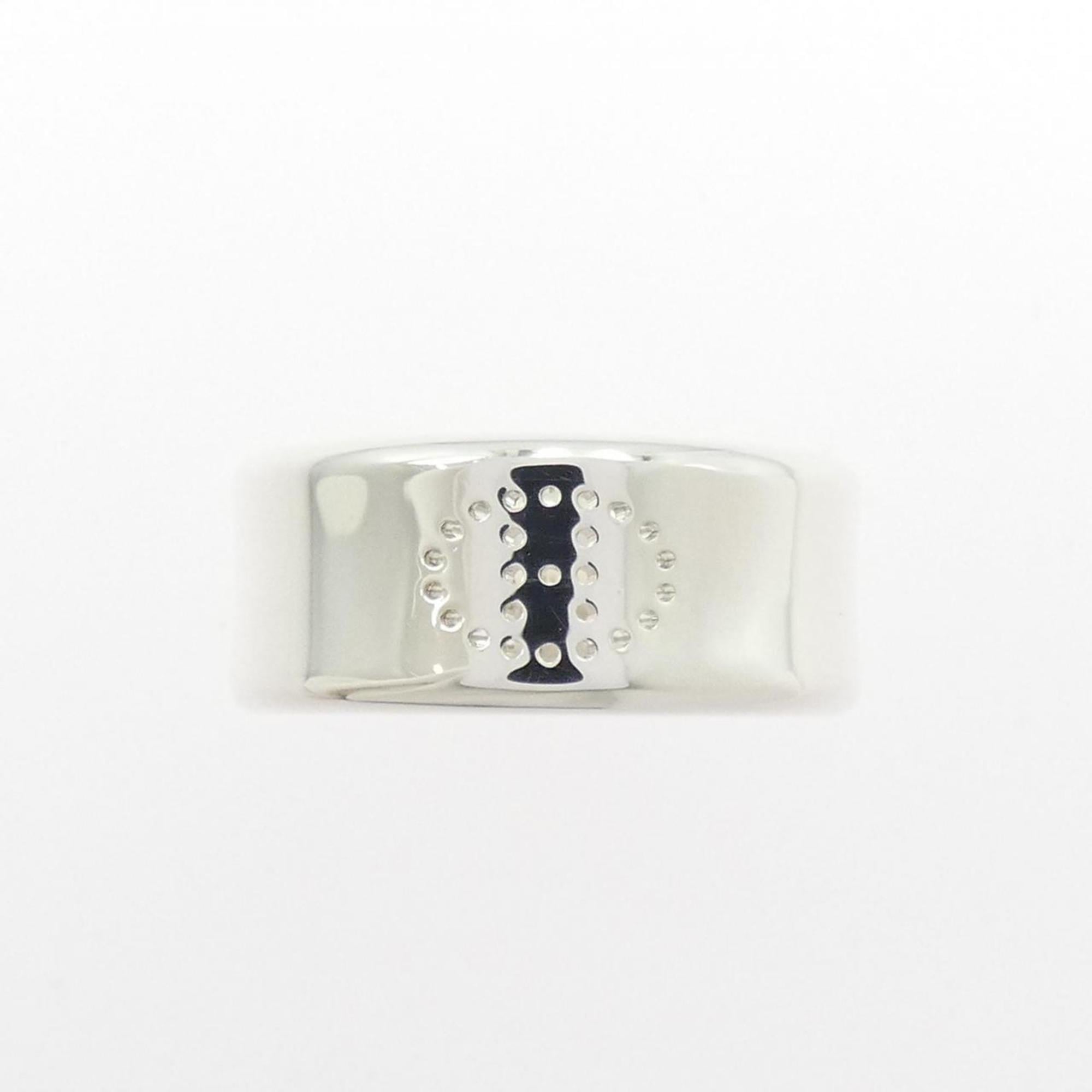 Hermes Silver 925 Band Ring (Pre-Owned)