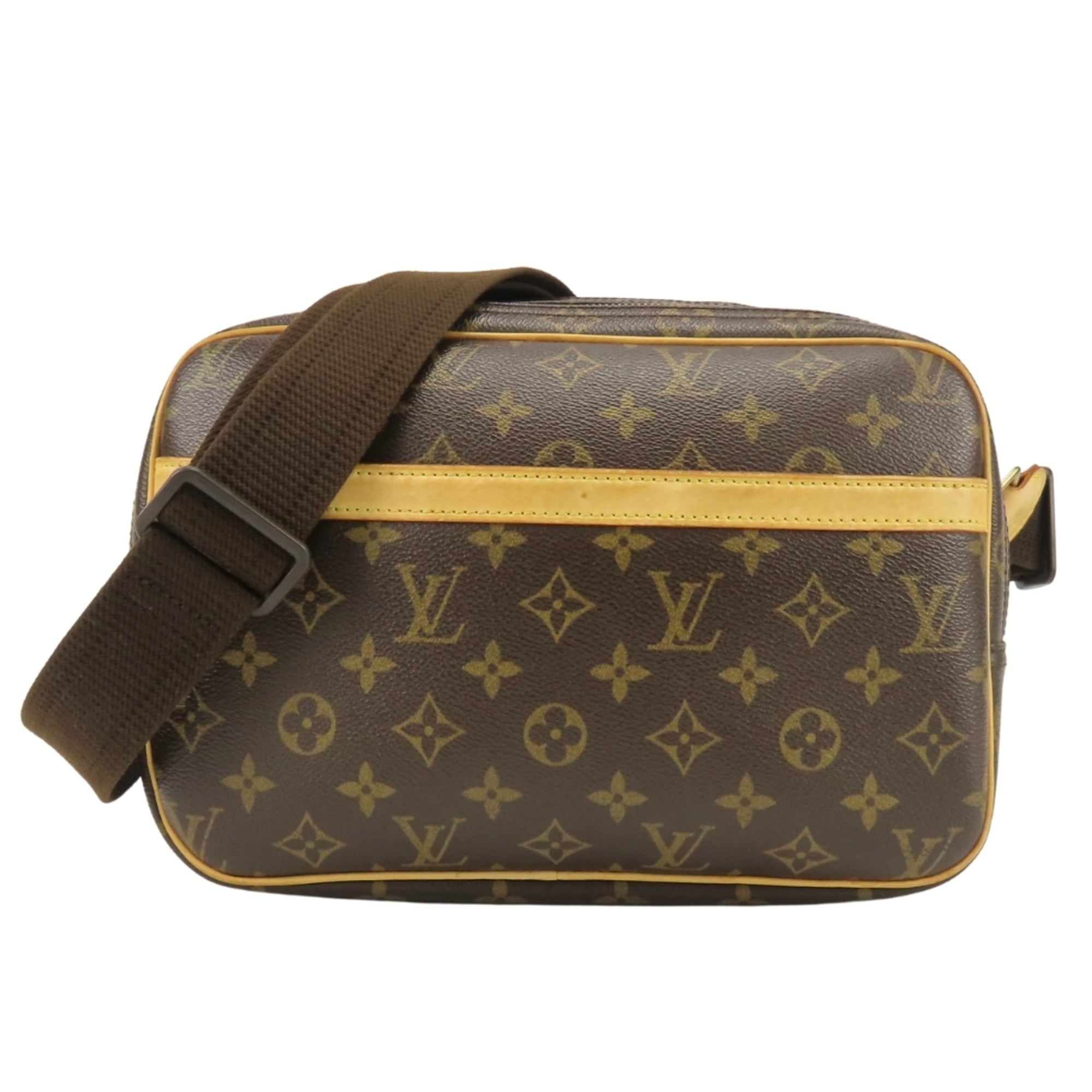 Louis Vuitton Brown Monogram Leather Shoulder Bag (Pre-Owned)