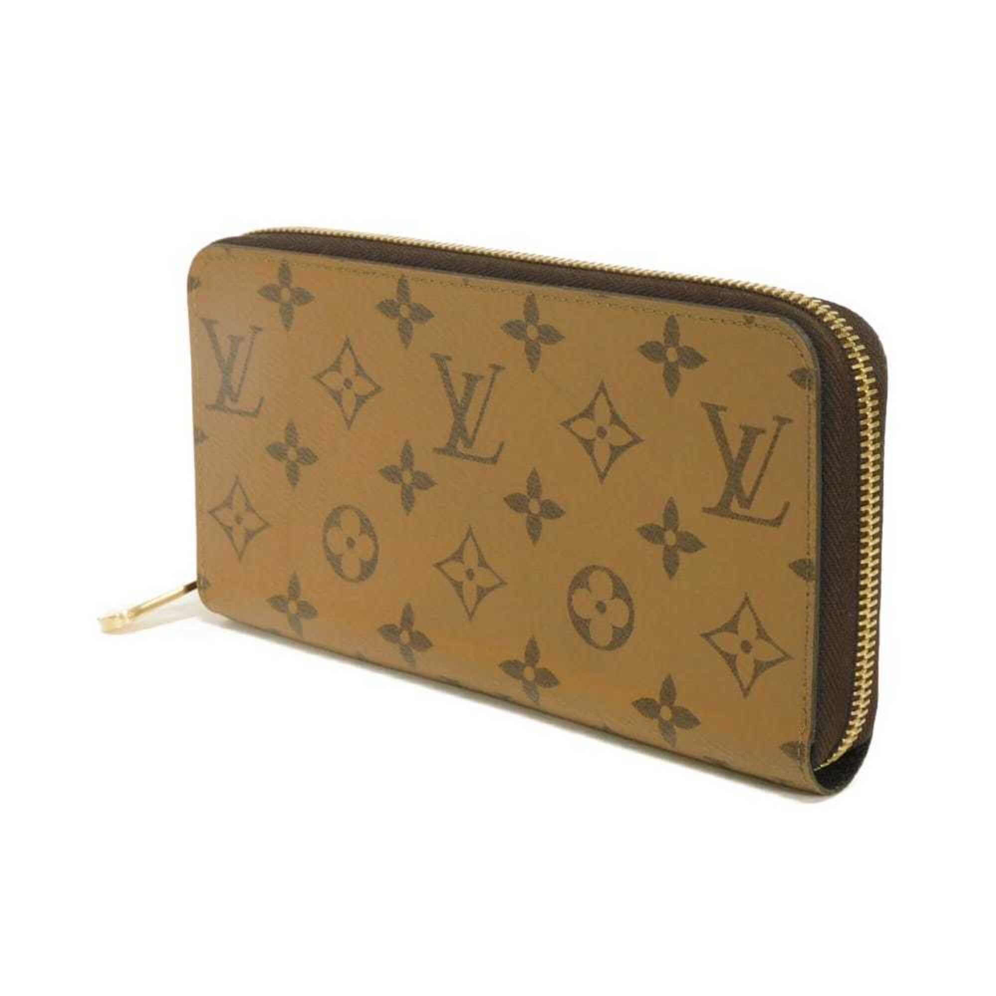 Louis Vuitton Brown Light Brown Monogram Reverse Monogram Reverse Long Wallet (Bi-Fold) (Pre-Owned)