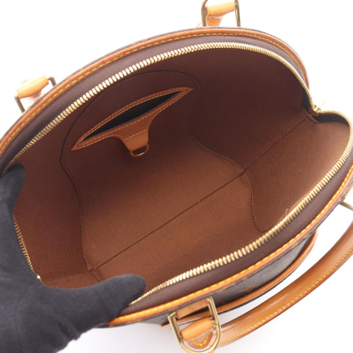 Louis Vuitton Brown Coated Canvas Leather Handbag (Pre-Owned)