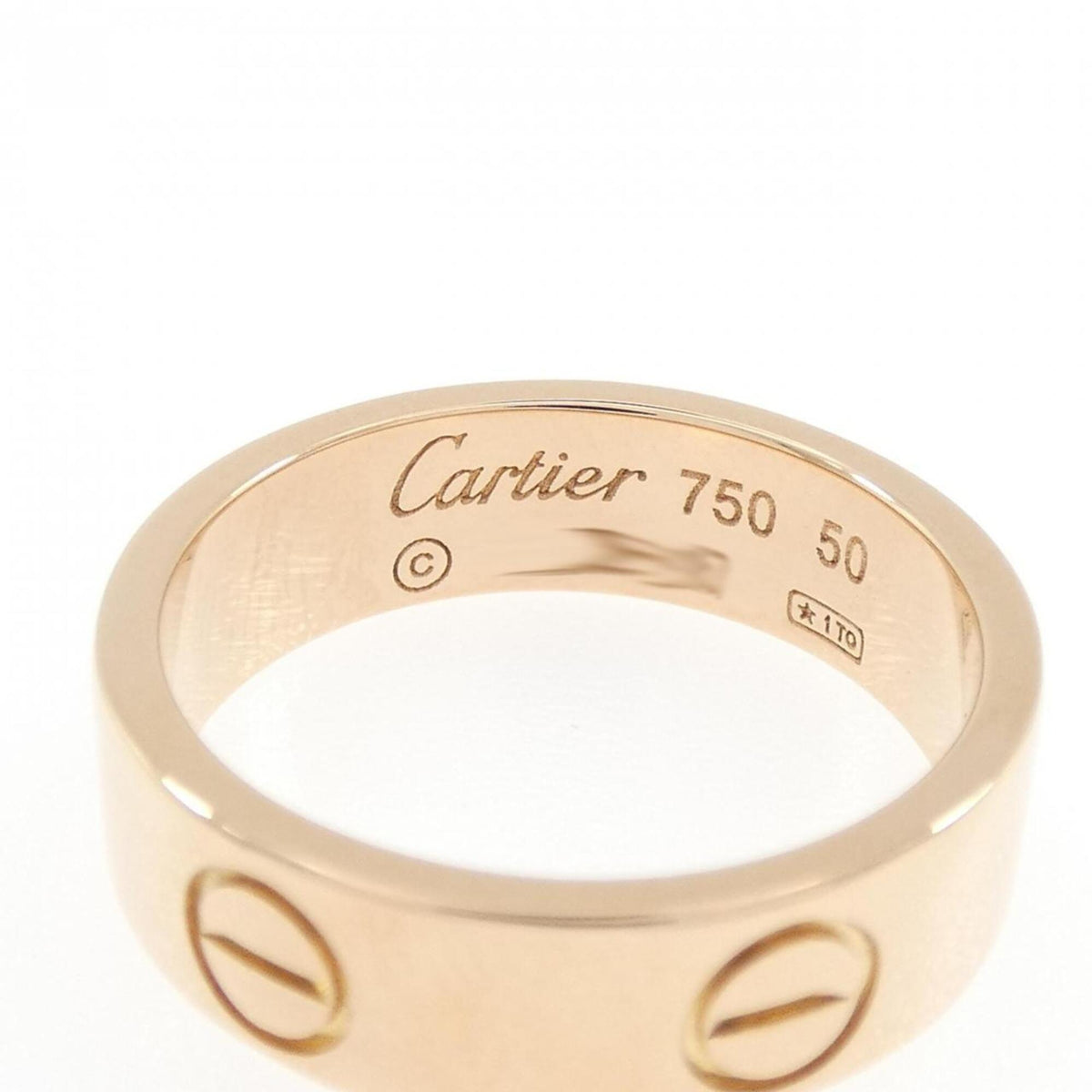 Cartier Love Pink Gold (18K) Band Ring (Pre-Owned)