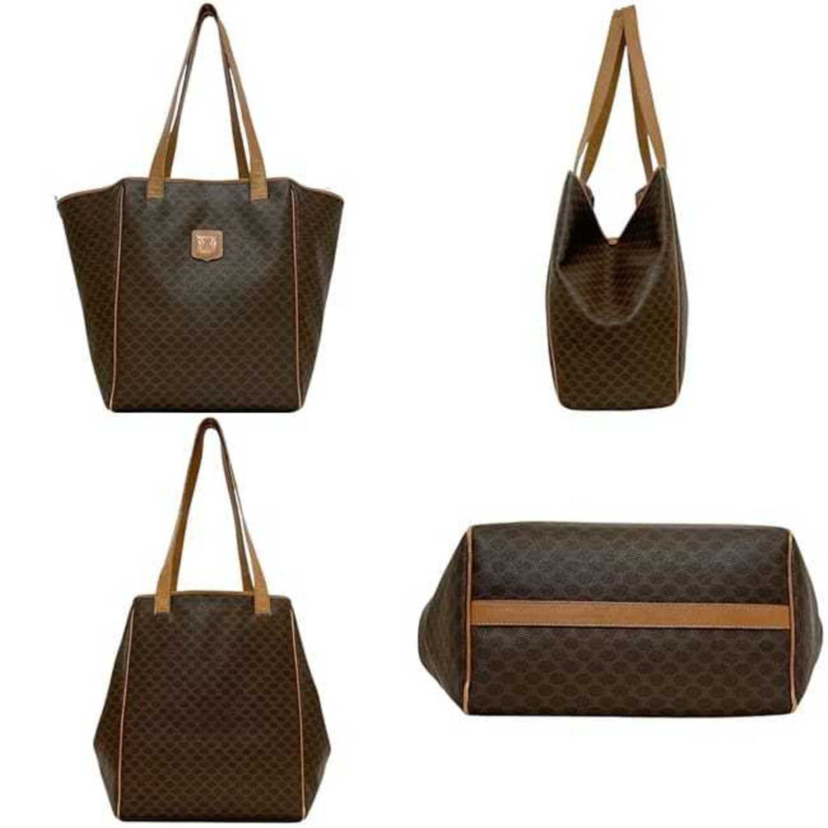 Celine Brown Pvc Tote Bag (Pre-Owned)