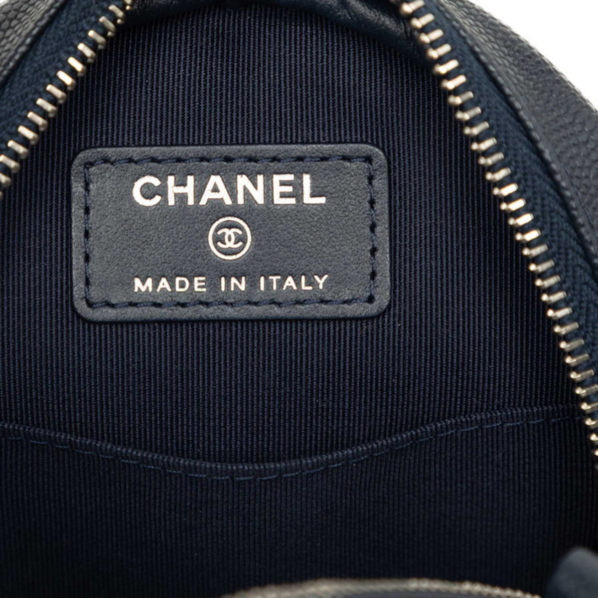 Chanel Matelasse Dark Navy Grained Calfskin Shoulder Bag (Pre-Owned)