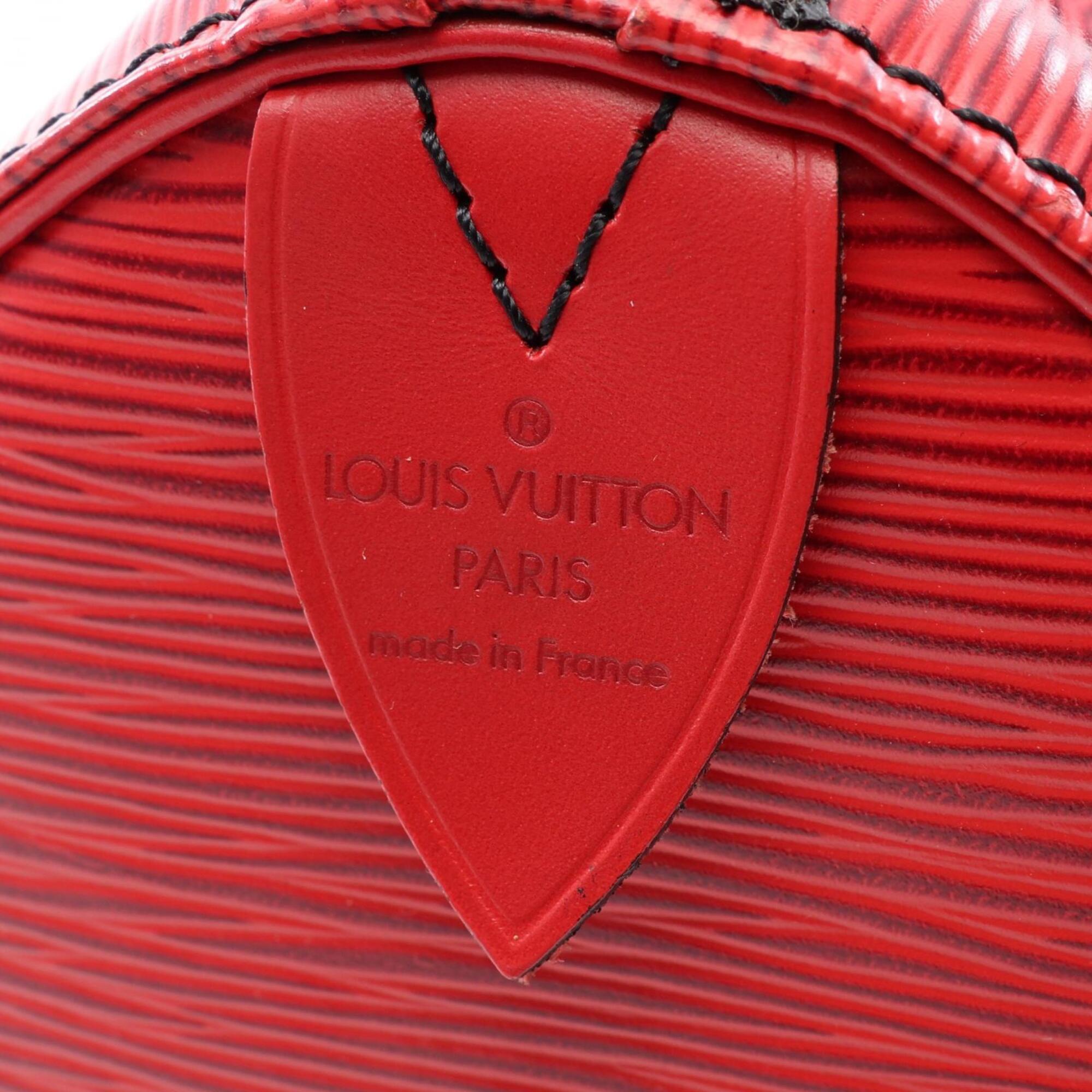 Louis Vuitton Castilian Red Red Color Leather Handbag (Pre-Owned)