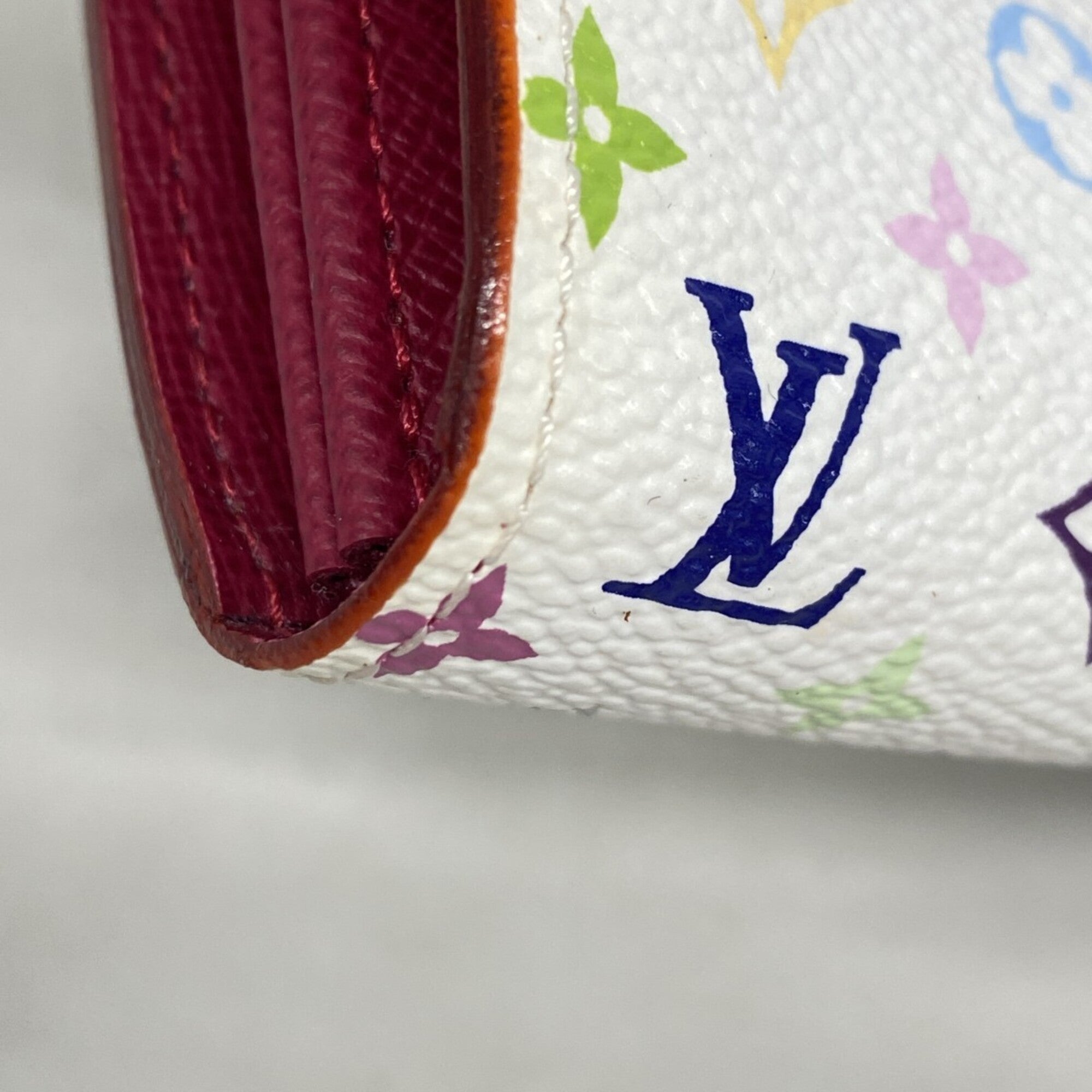 Louis Vuitton Blanc Figue Long Wallet (Bi-Fold) (Pre-Owned)