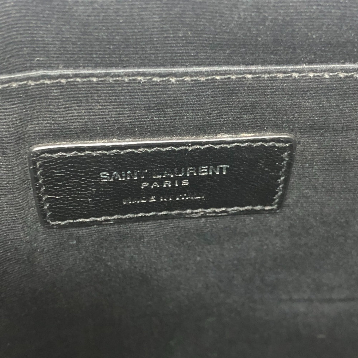 Saint Laurent Black Leather Clutch Bag (Pre-Owned)
