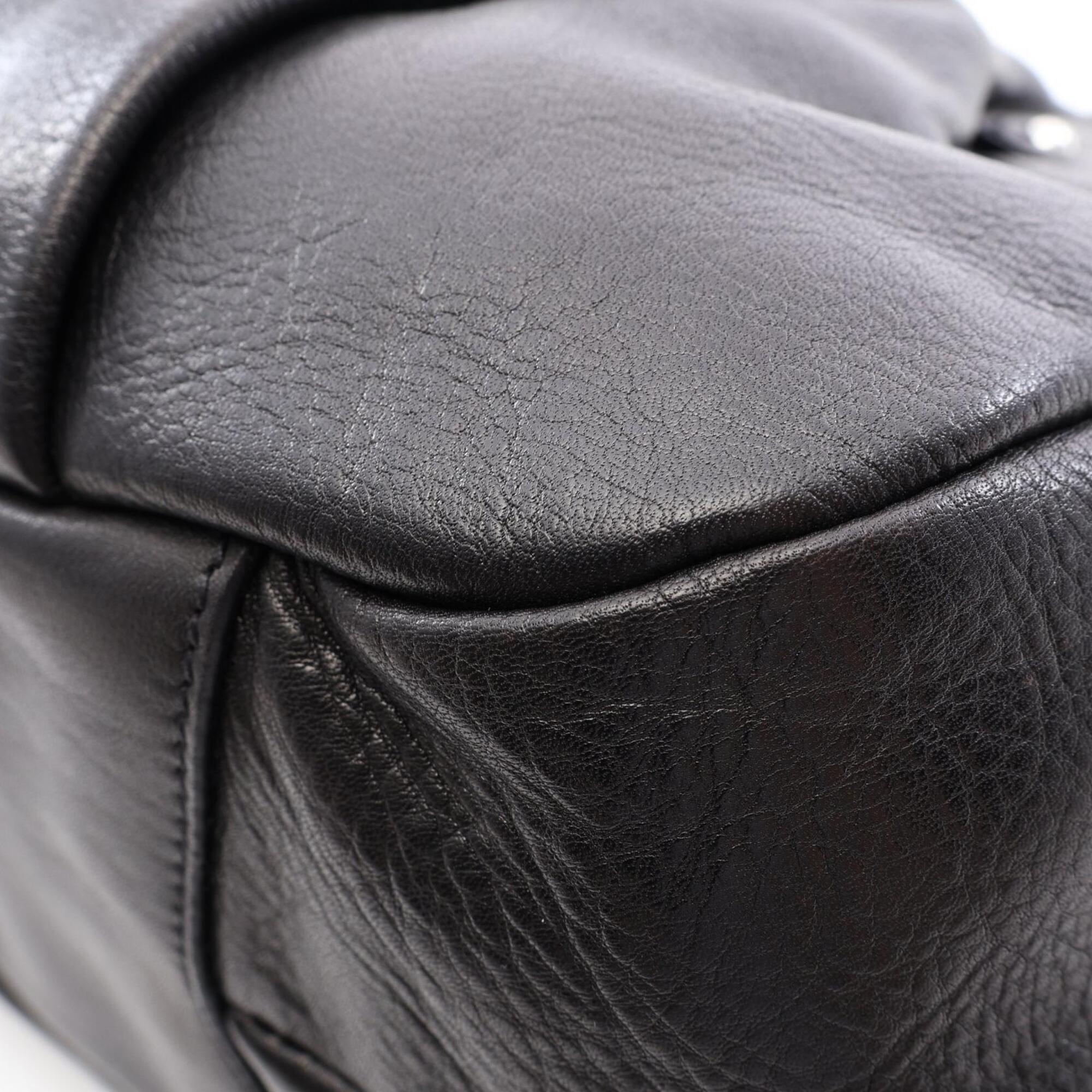 Prada Black Leather Handbag (Pre-Owned)