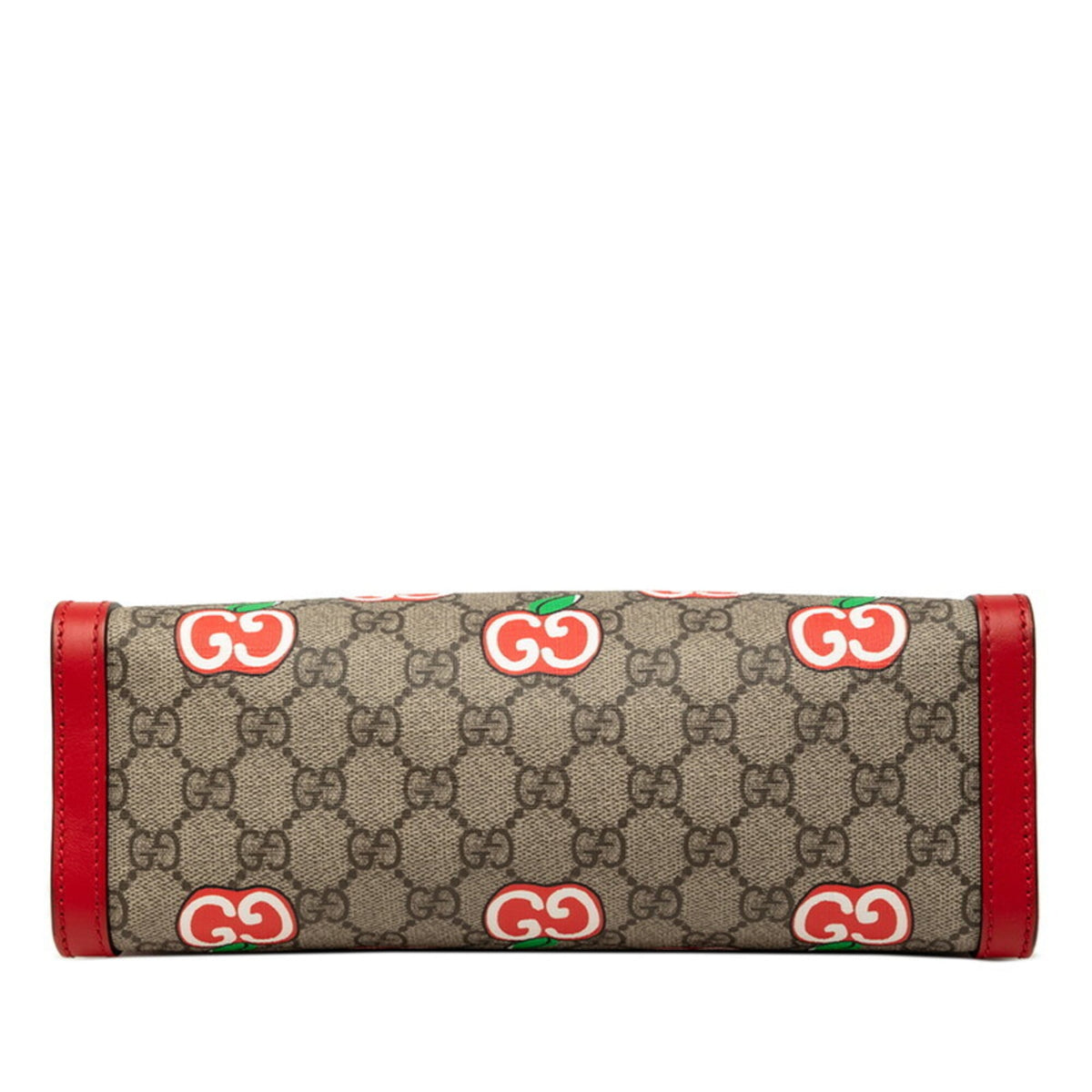 Gucci Padlock Beige Red Color Pvc Leather Handbag Shoulder Bag (Pre-Owned)