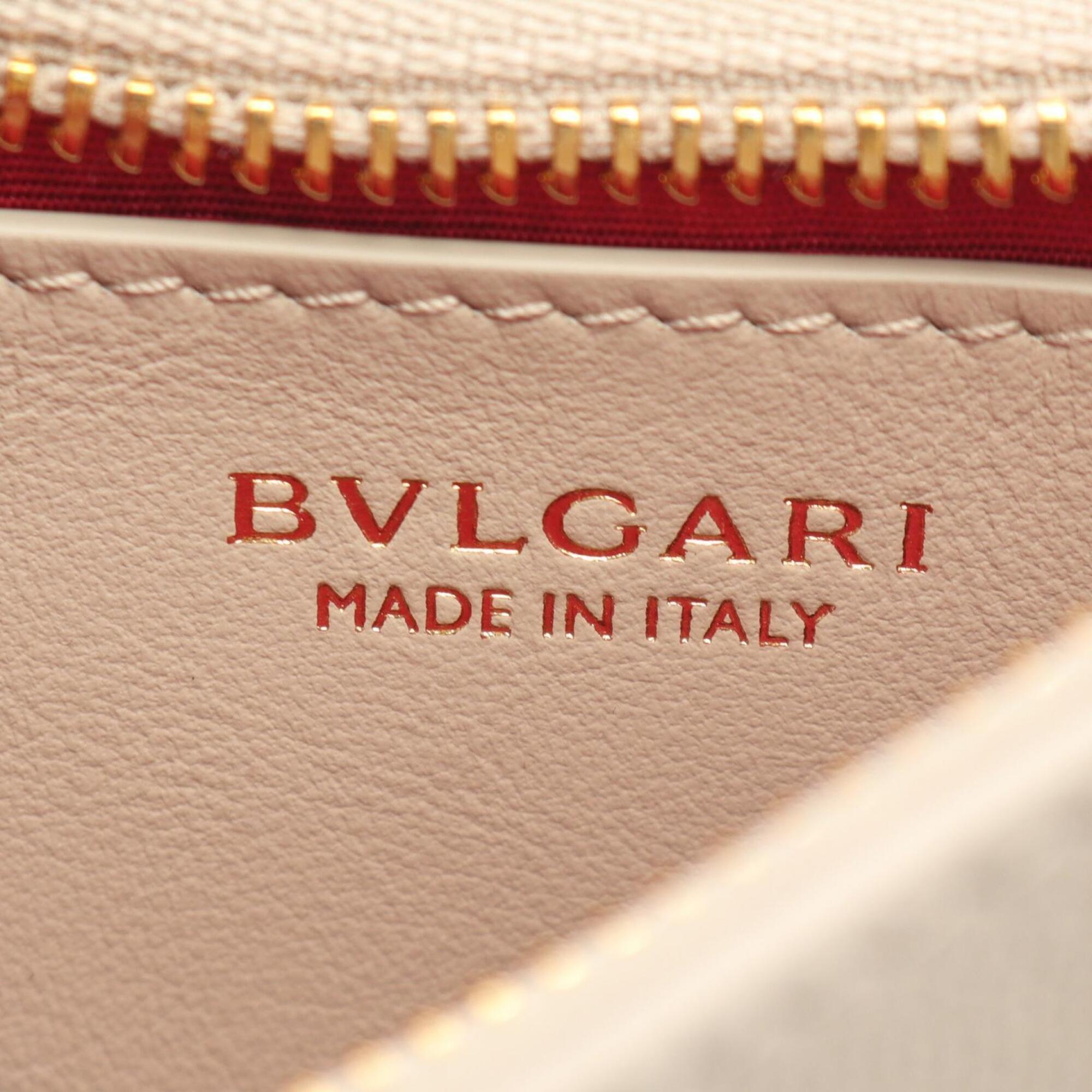 Bvlgari Gray Leather Handbag (Pre-Owned)