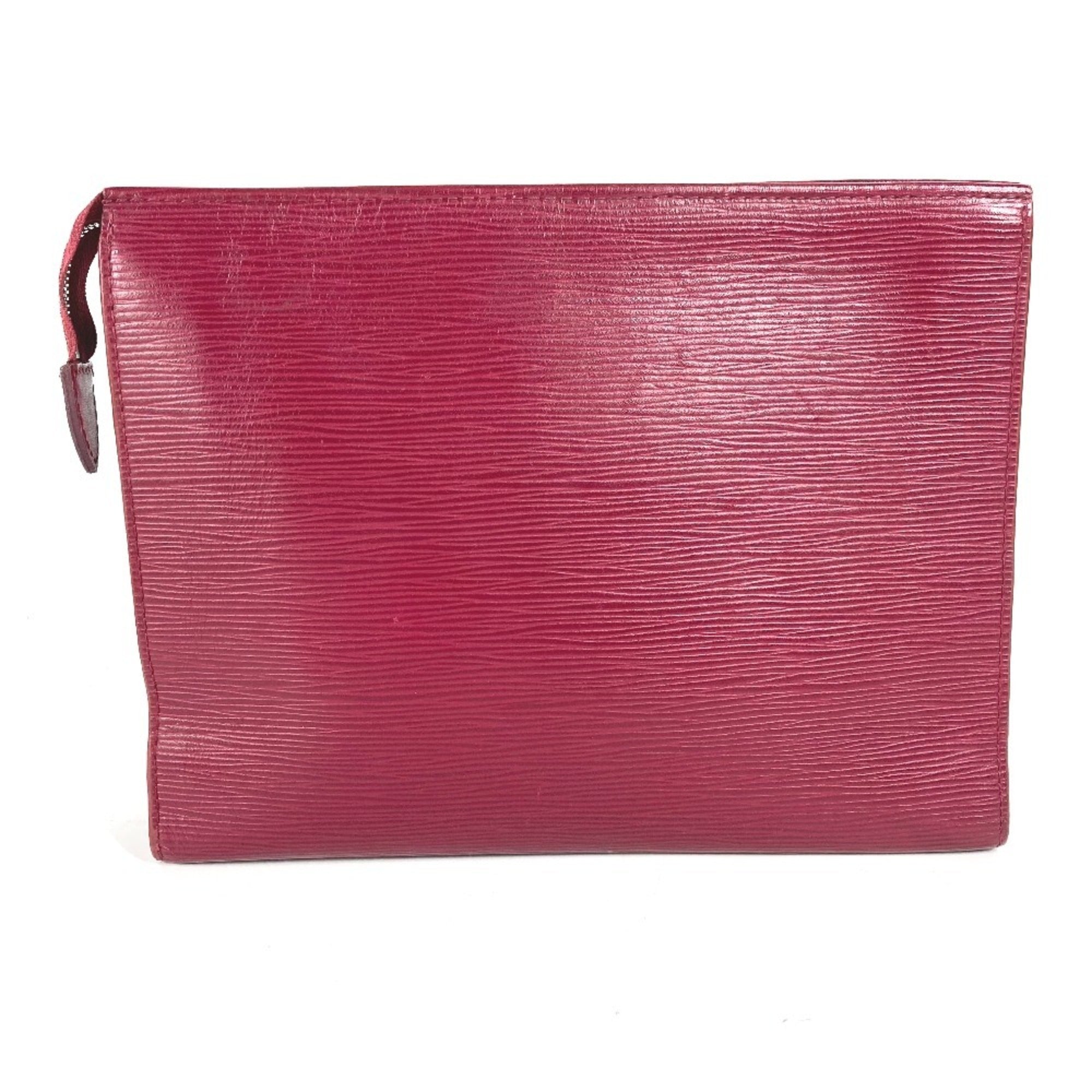 Louis Vuitton Fuchsia Red Color Epi Leather Clutch Bag Pouch (Pre-Owned)