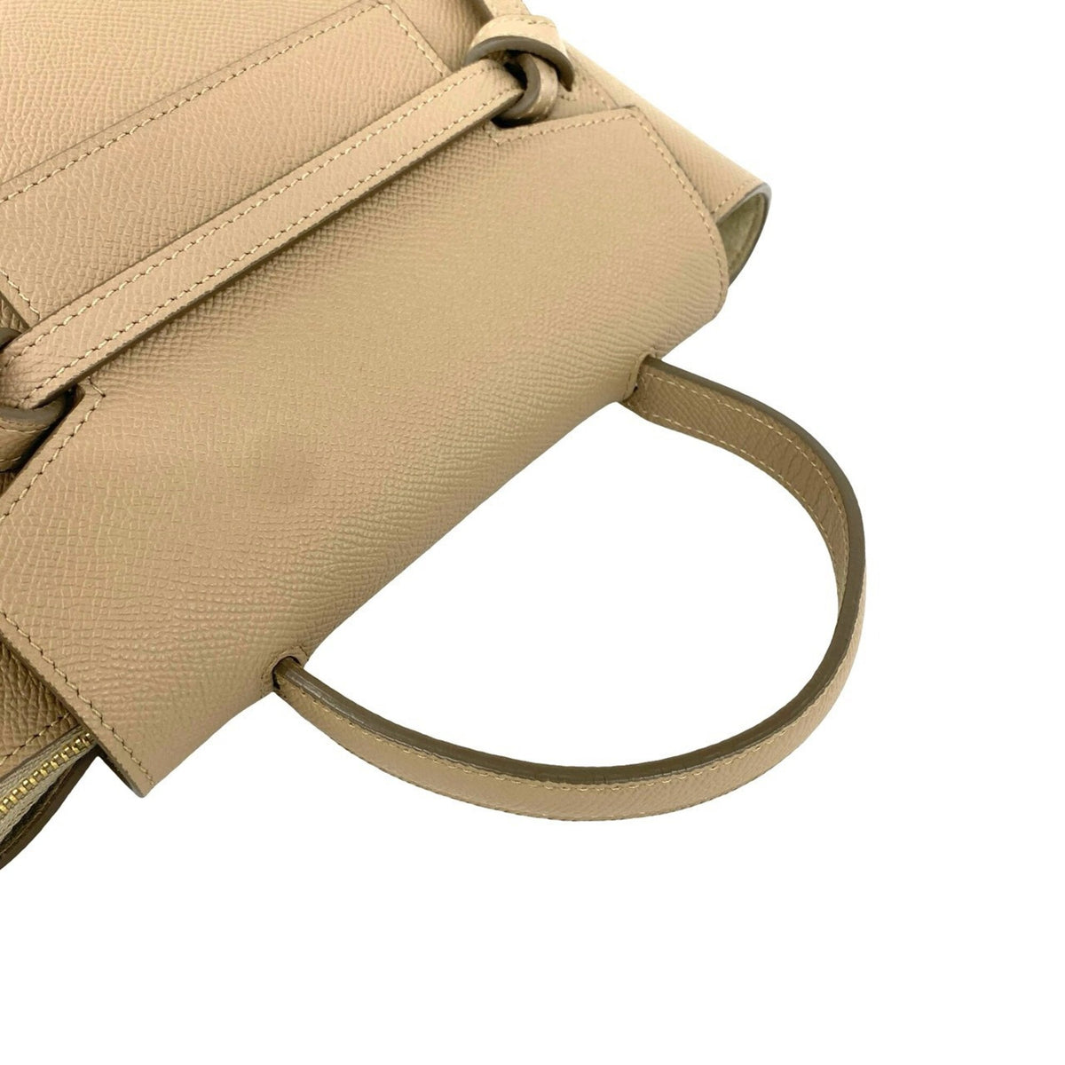 Celine Beige Leather Handbag Shoulder Bag Tote Bag (Pre-Owned)