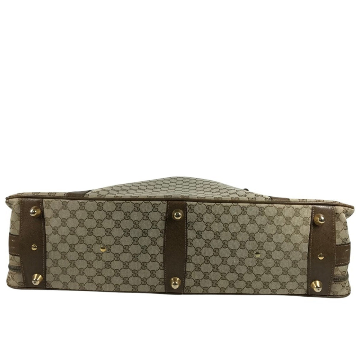 Gucci Beige Gg Supreme Leather Boston Bag (Pre-Owned)
