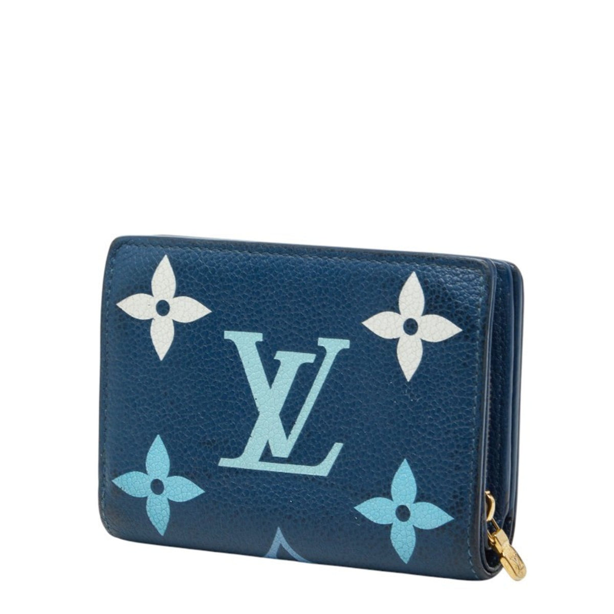 Louis Vuitton Blue White Leather Wallet (Bi-Fold) (Pre-Owned)