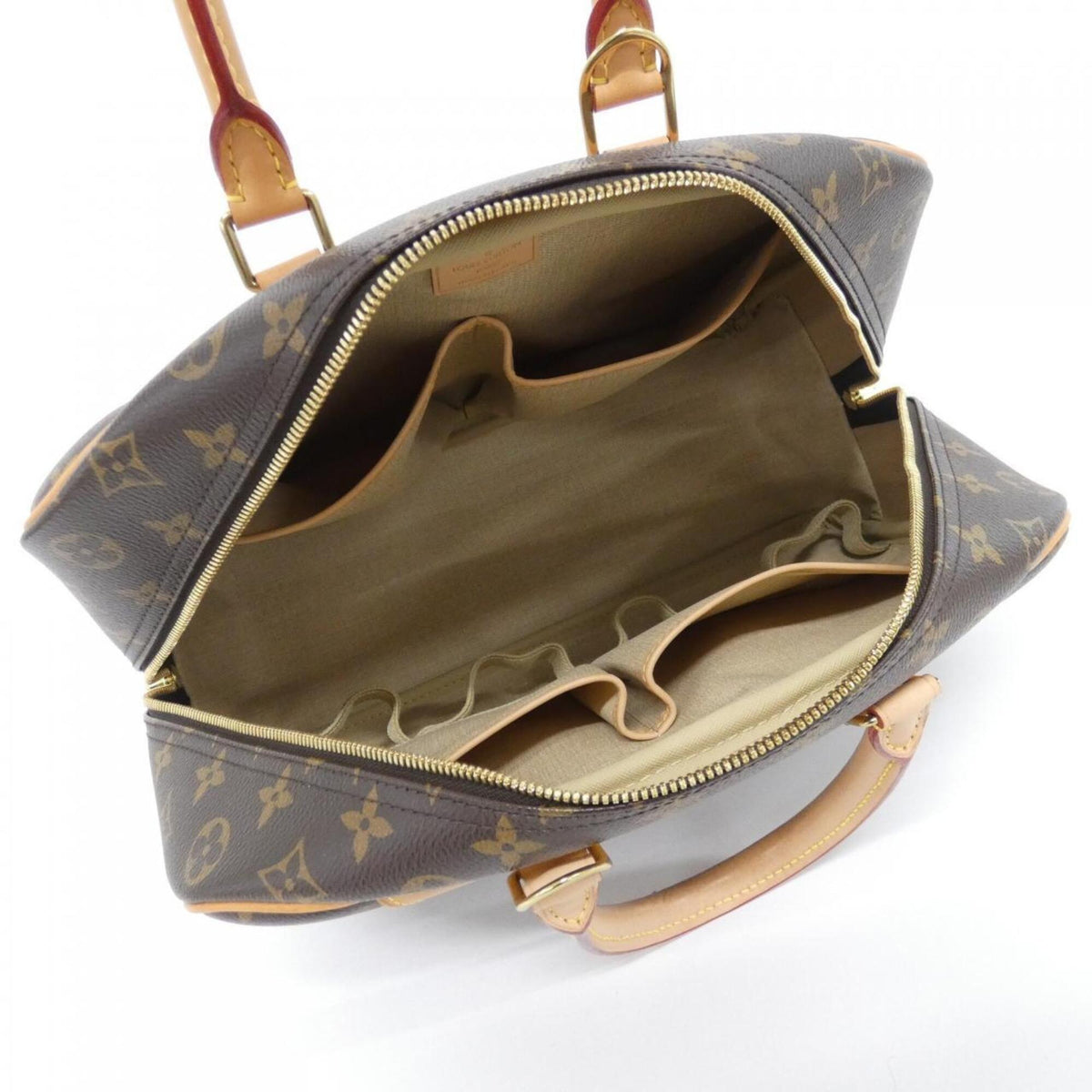 Louis Vuitton Monogram Marron Coated Canvas Handbag (Pre-Owned)