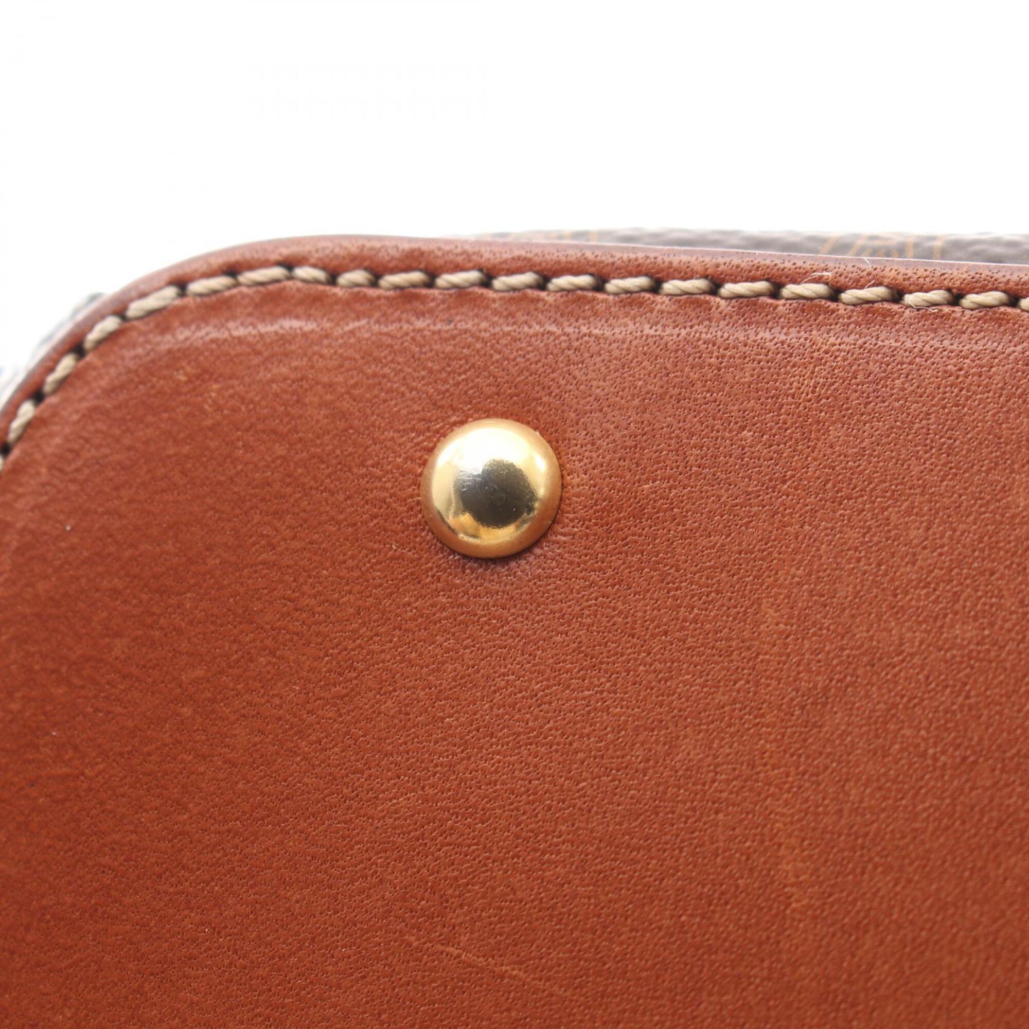Celine Brown Coated Canvas Pvc Leather Handbag (Pre-Owned)