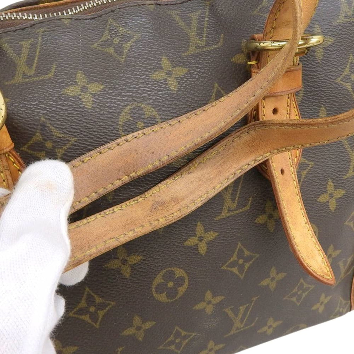 Louis Vuitton Monogram Pvc Leather Handbag Tote Bag (Pre-Owned)
