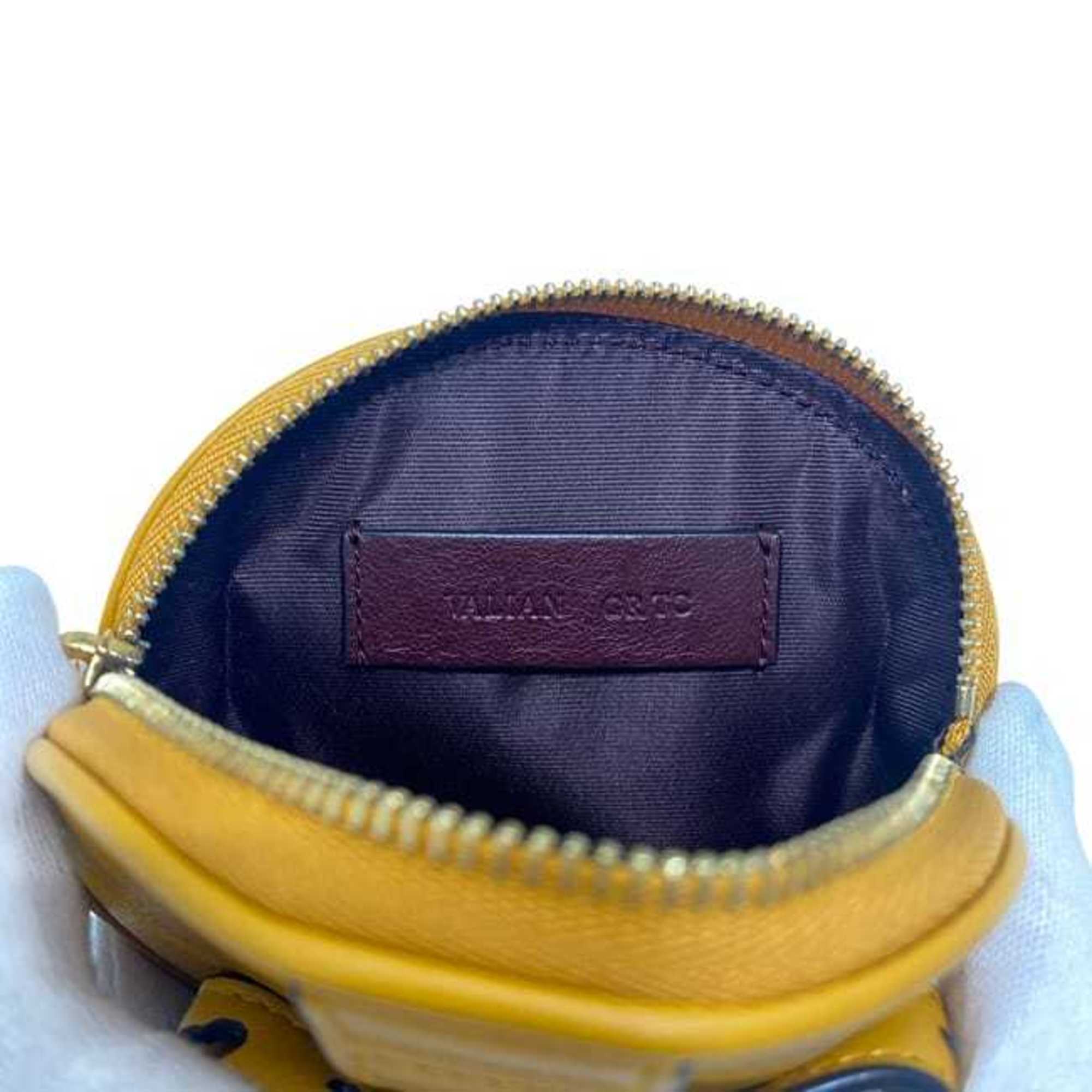 Bally Yellow Leather Coin Purse/Coin Case (Pre-Owned)