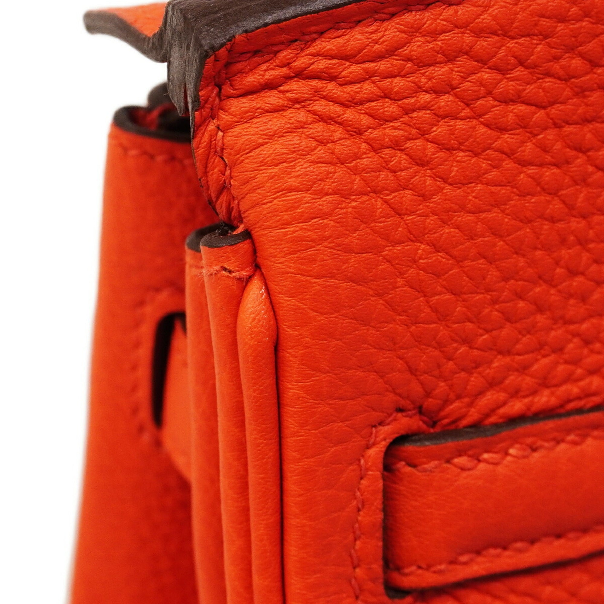 Hermes Red Color Togo Leather Handbag (Pre-Owned)