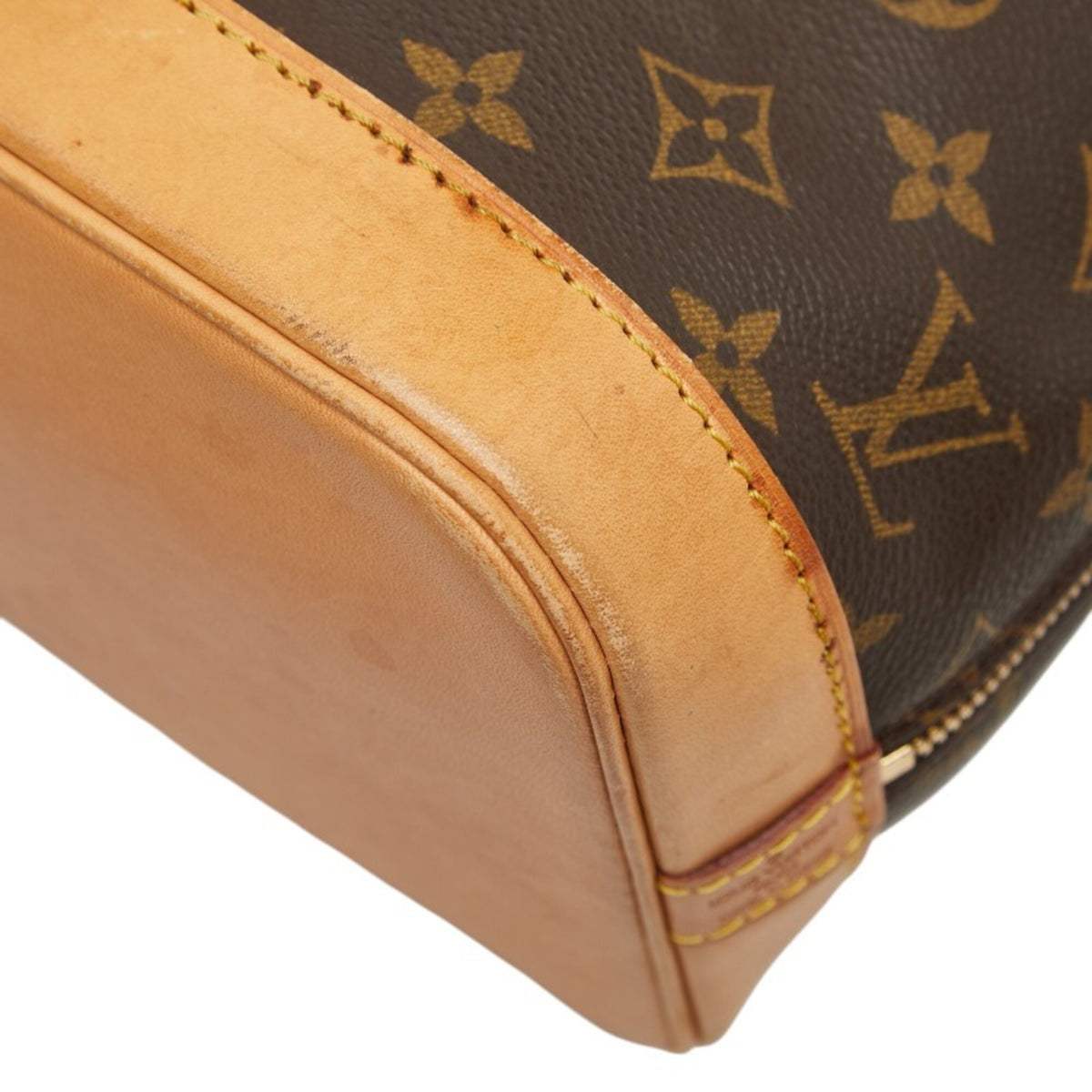 Louis Vuitton Brown Pvc Leather Handbag (Pre-Owned)