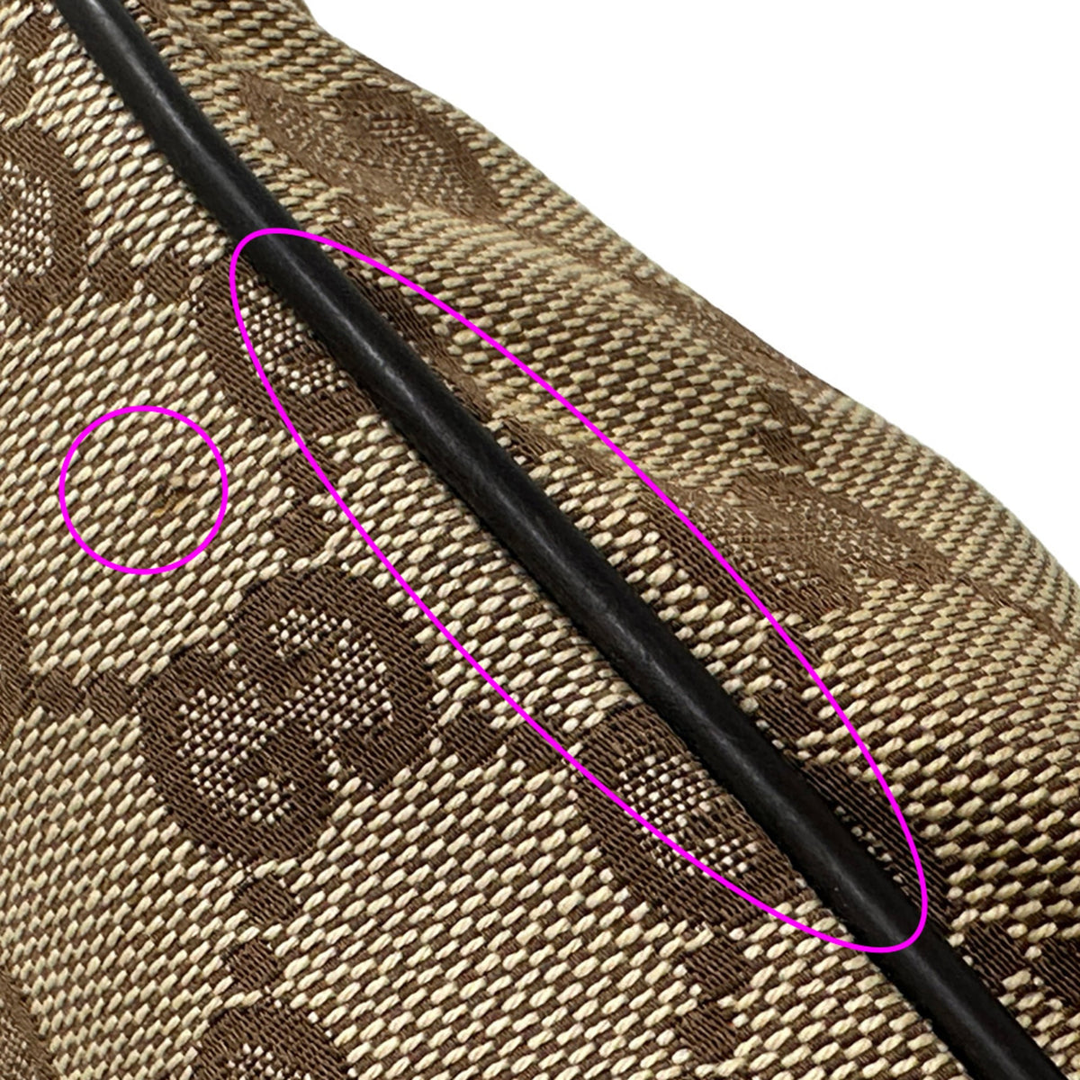 Gucci Brown Gg Canvas Handbag Shoulder Bag (Pre-Owned)