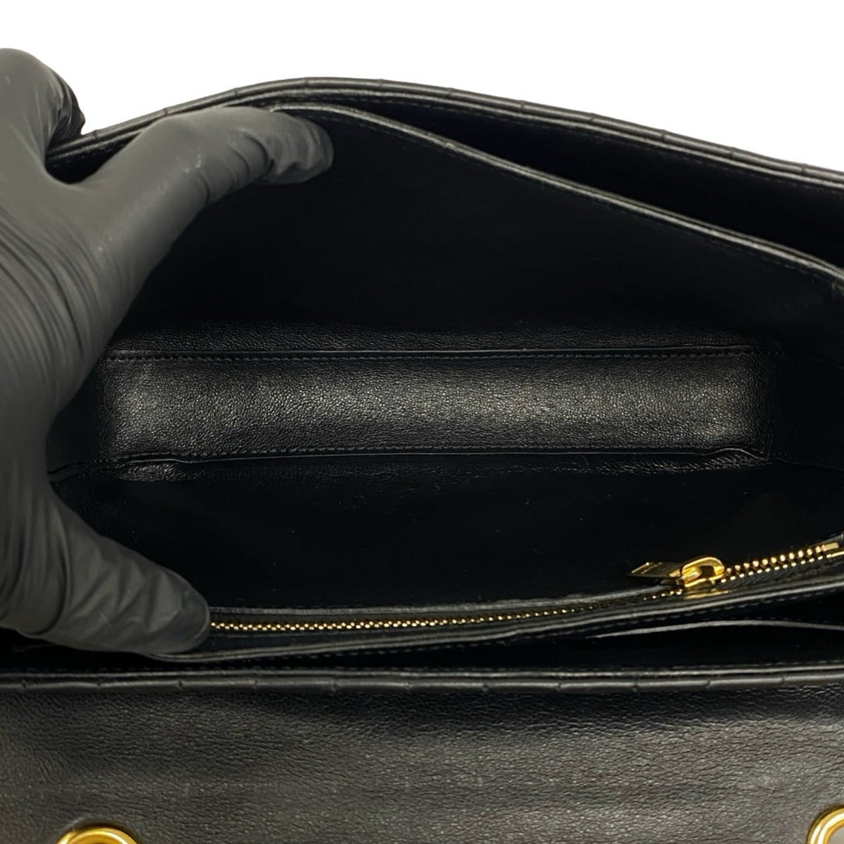 Celine Black Leather Crossbody Bag Handbag Pochette Shoulder Bag (Pre-Owned)