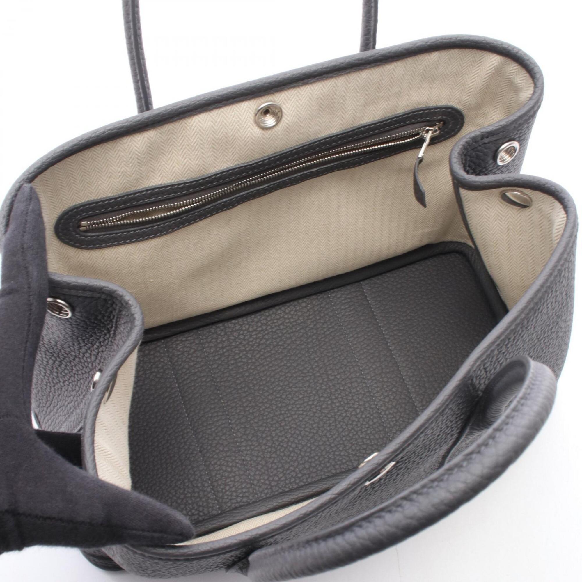 Hermes Gray Negonda Leather Handbag Tote Bag (Pre-Owned)