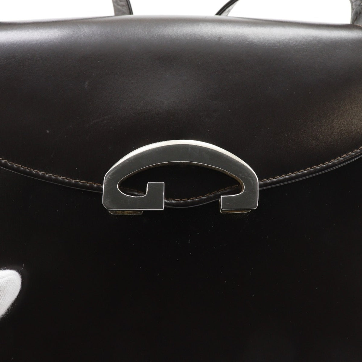 Gucci Brown Leather Shoulder Bag (Pre-Owned)