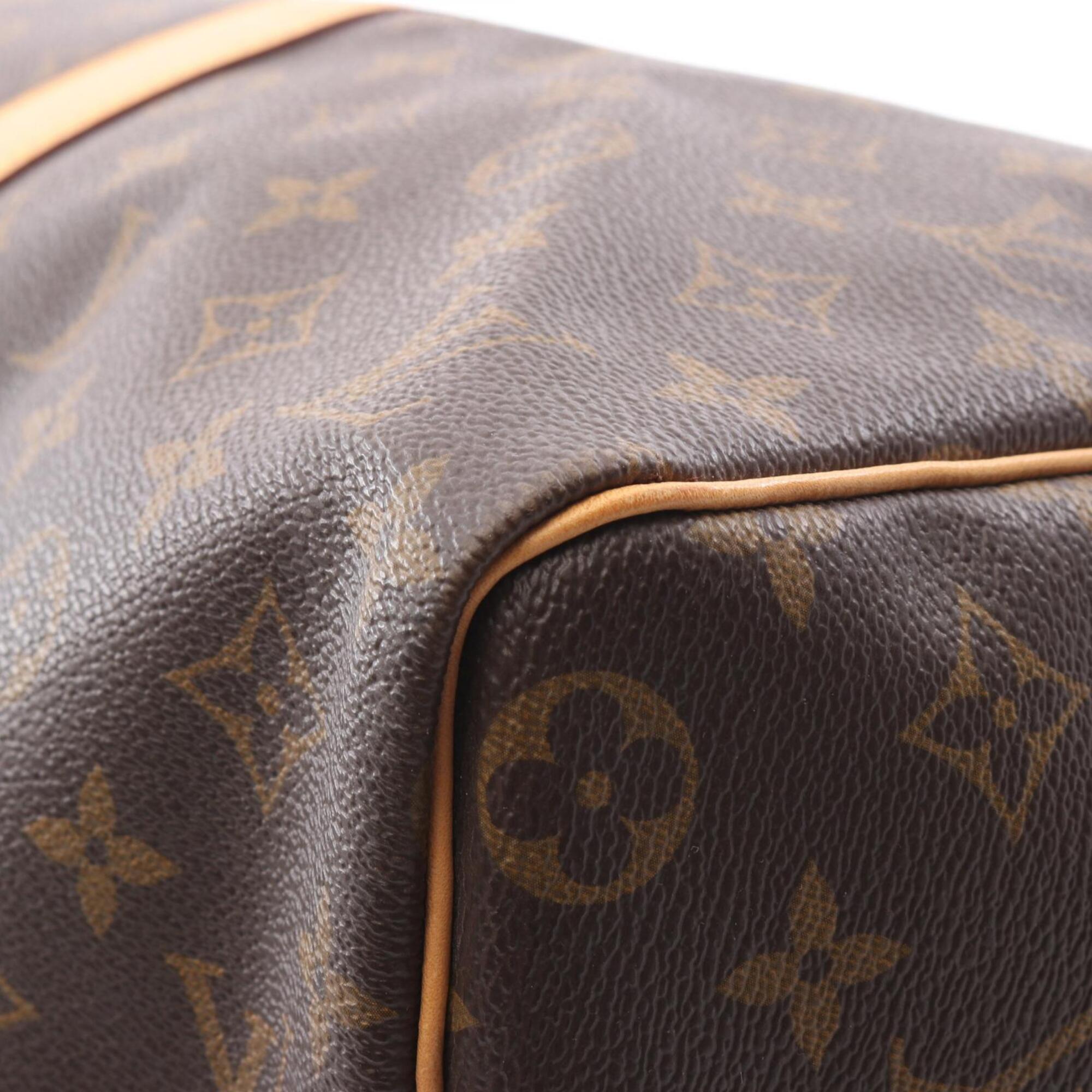 Louis Vuitton Brown Monogram Pvc Coated Canvas Leather Boston Bag Handbag (Pre-Owned)