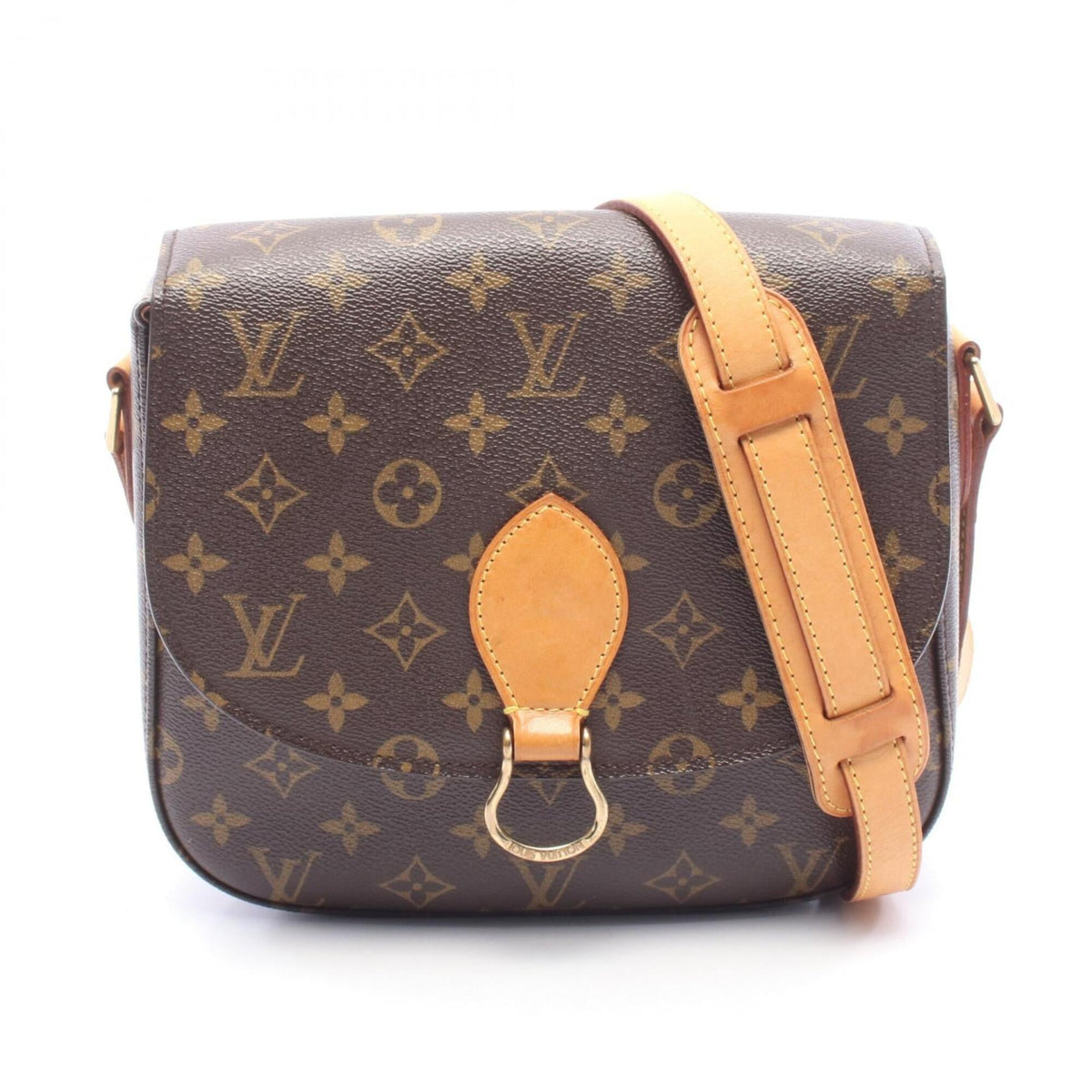 Louis Vuitton Brown Monogram Coated Canvas Leather Handbag Shoulder Bag (Pre-Owned)