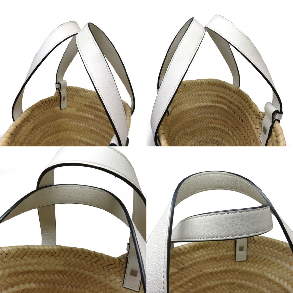Loewe White Basket Tote Bag (Pre-Owned)