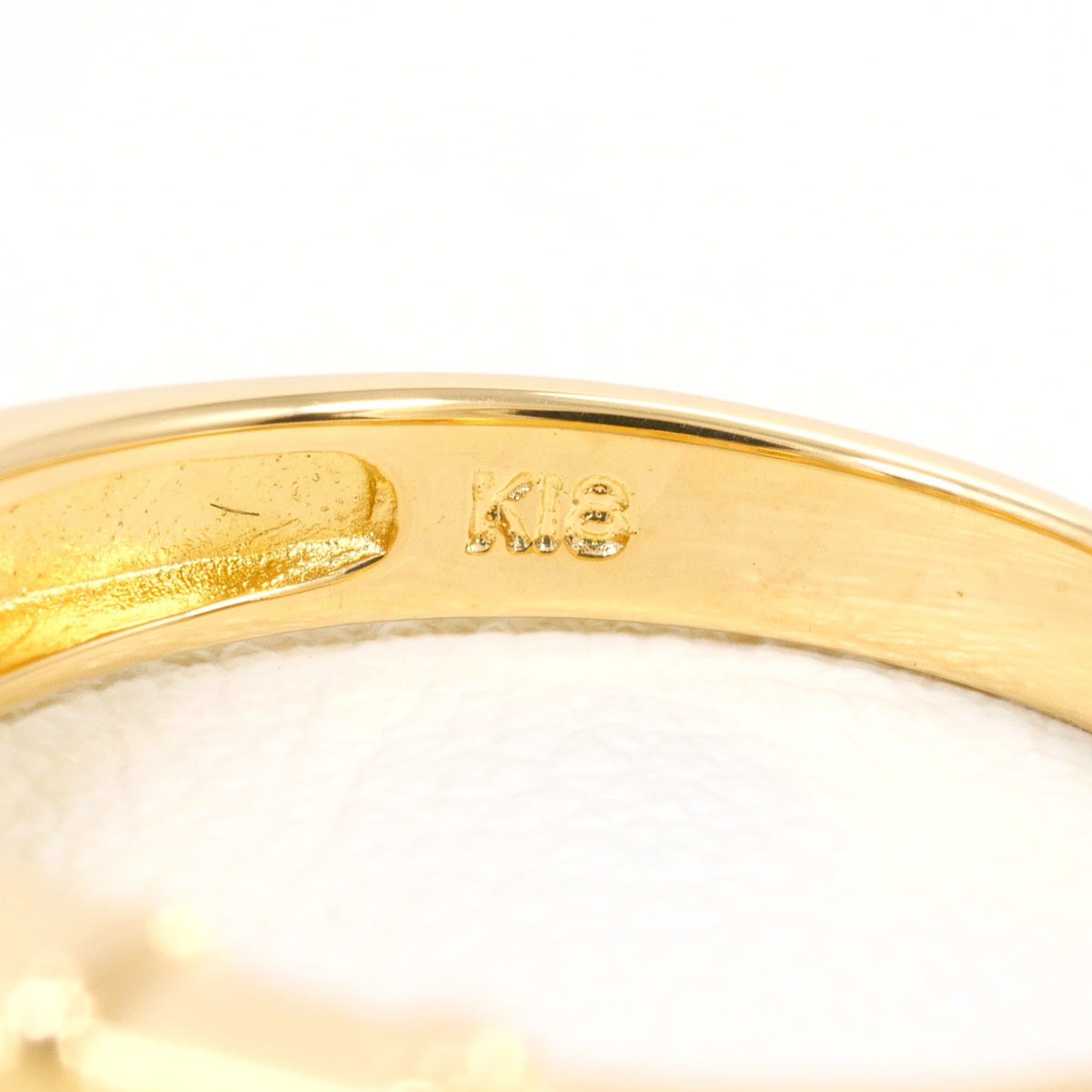 Unbranded Brown Yellow Gold Yellow Gold (18K) Band Ring (Pre-Owned)