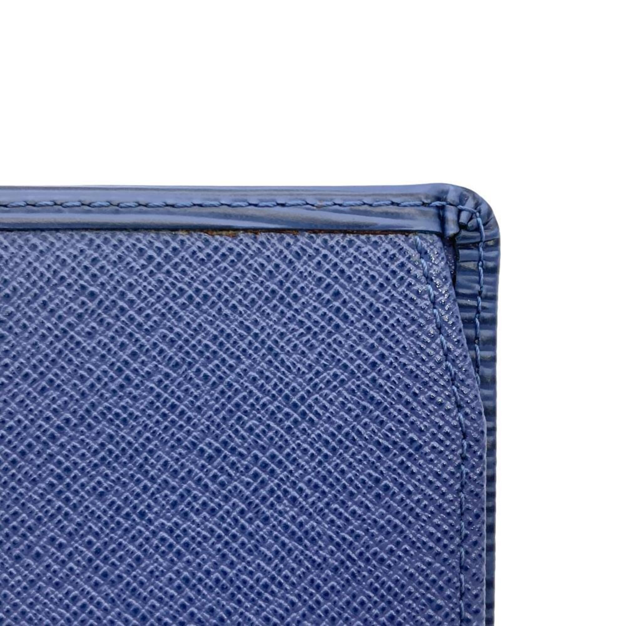 Louis Vuitton Blue Epi Leather Wallet (Bi-Fold) (Pre-Owned)