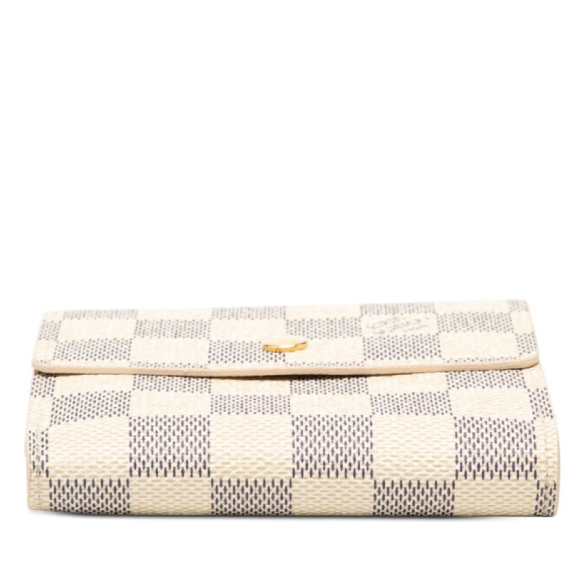 Louis Vuitton White Pvc Leather Wallet (Bi-Fold) (Pre-Owned)