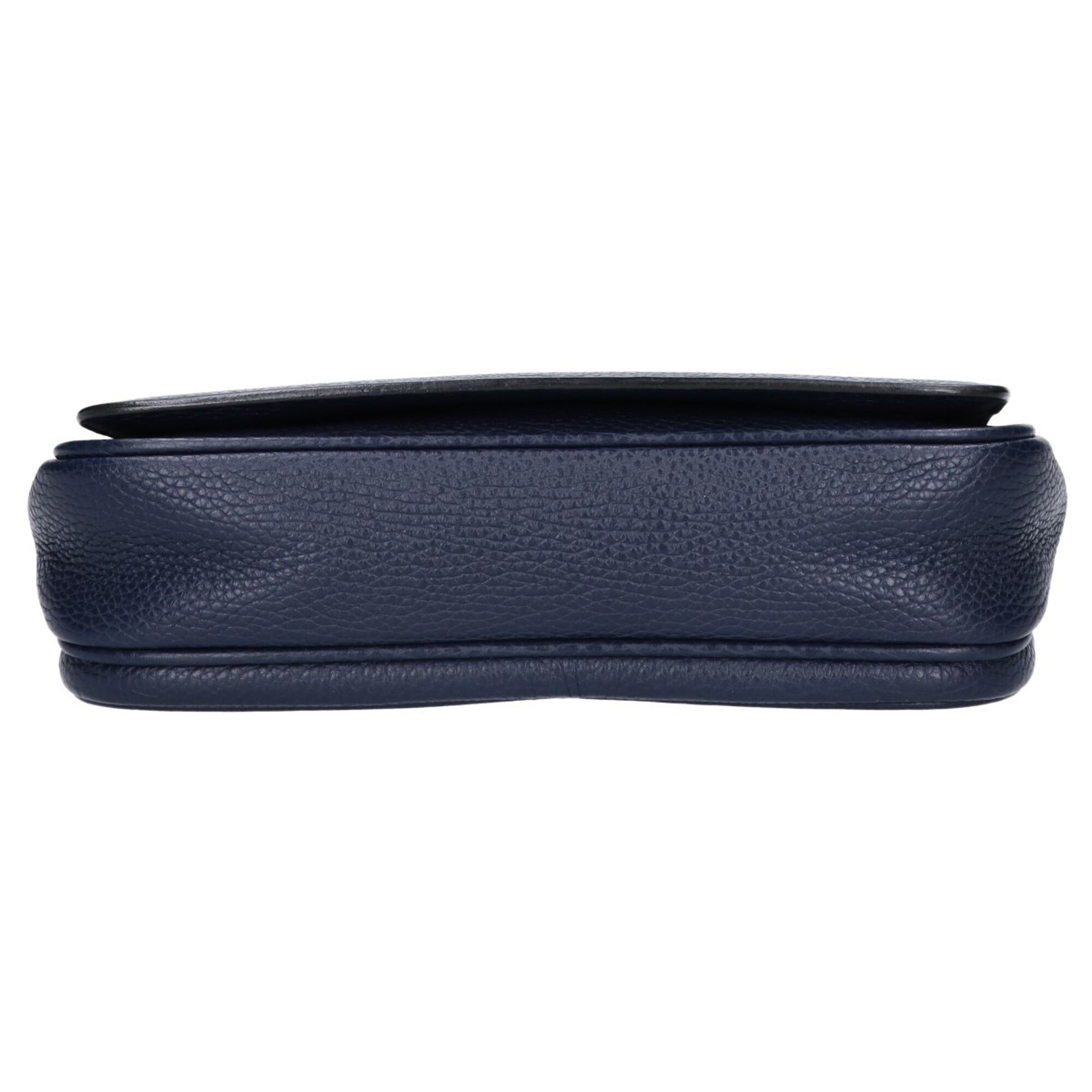 Bally Navy Leather Clutch Bag (Pre-Owned)