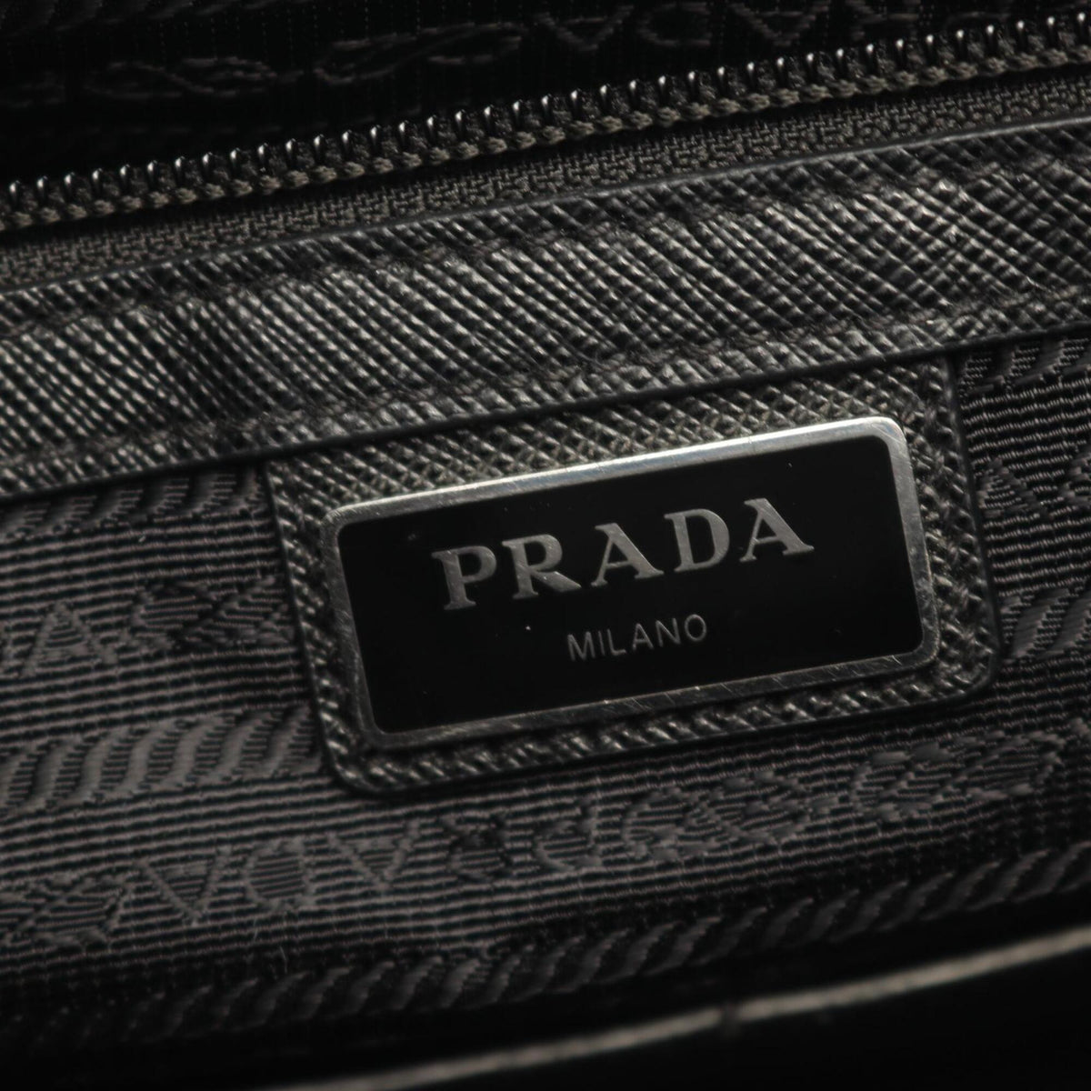 Prada Black Nylon Leather Handbag (Pre-Owned)