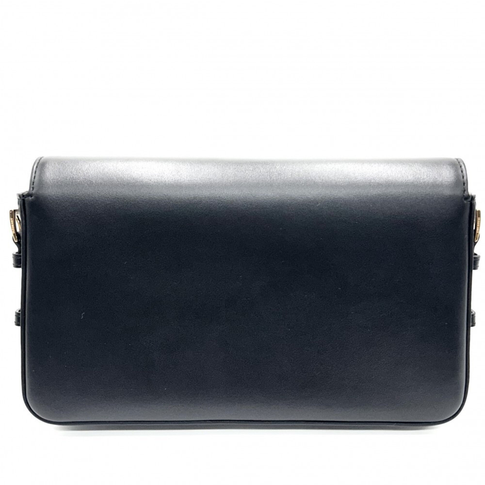 Burberry Black Leather Shoulder Bag (Pre-Owned)